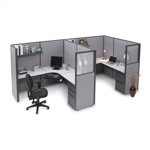 Storlie L-Shape Corner Cubicle & Reviews | Wayfair.ca