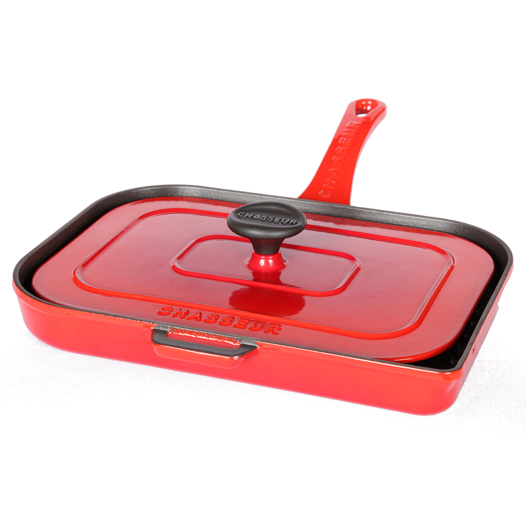 Chasseur Chasseur 10inch French Enameled Cast Iron Panini Press