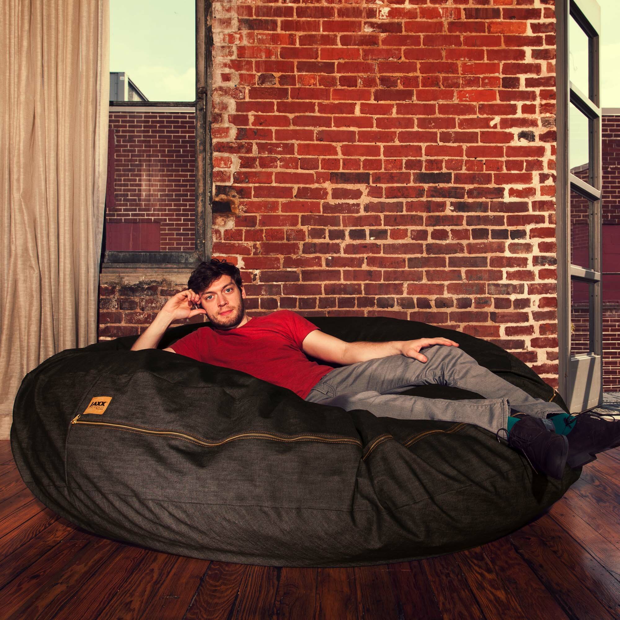 Jaxx Denim Cocoon 6' Bean Bag Chair & Reviews | Wayfair