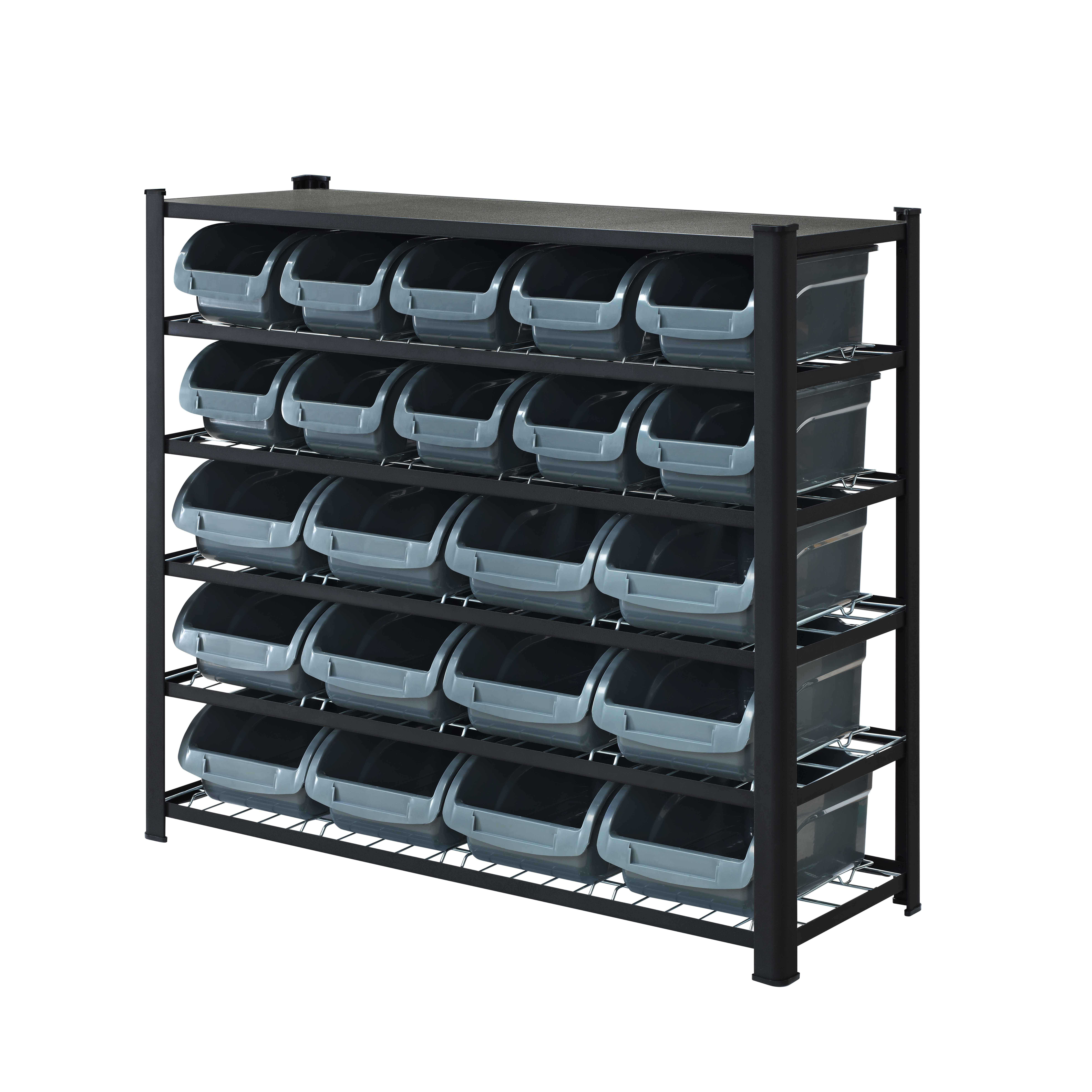 Whalen Furniture Bakersfield 40.5" H Bin Rack & Reviews Wayfair
