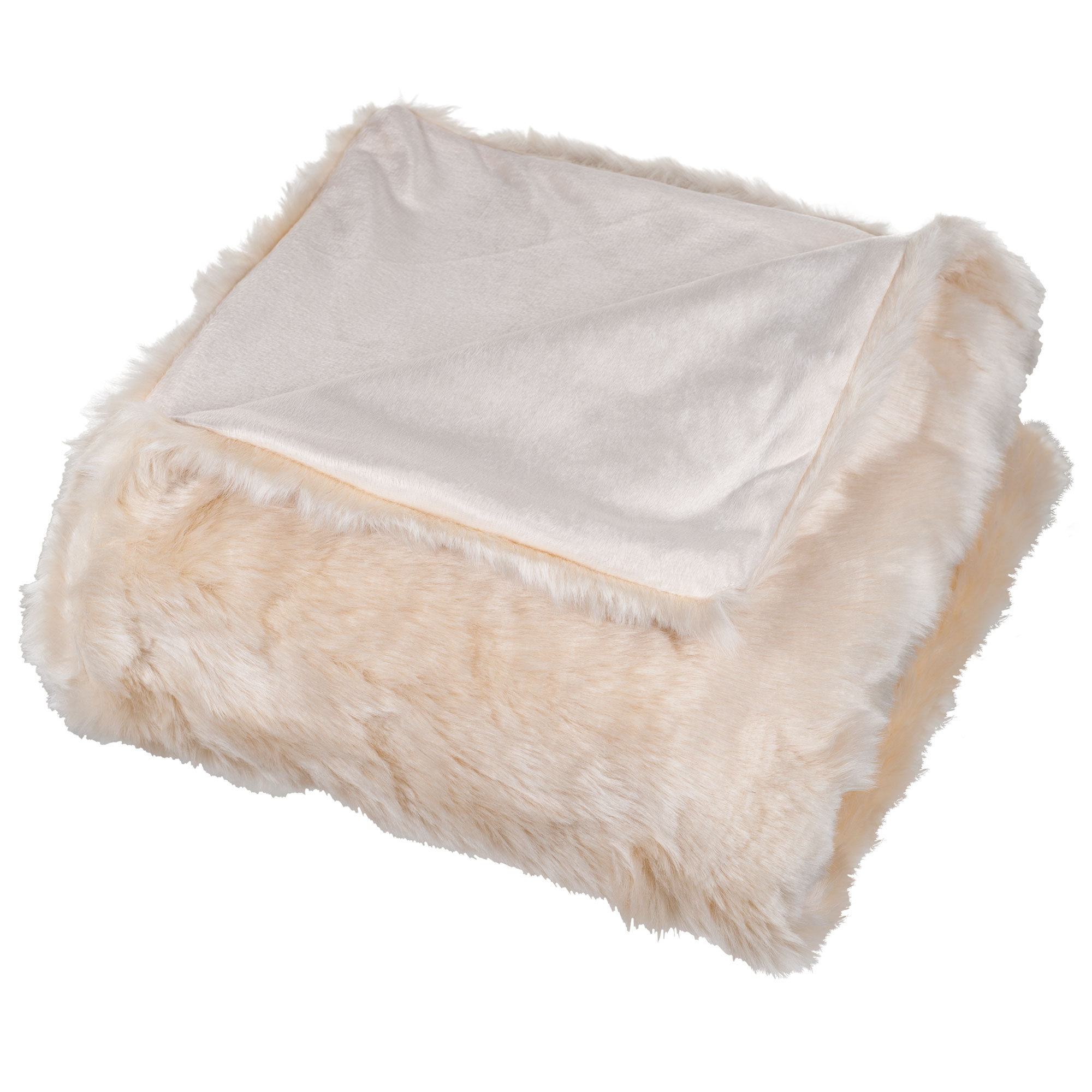 DaDa Bedding Luxury Roses Faux Fur with Sherpa Throw ...