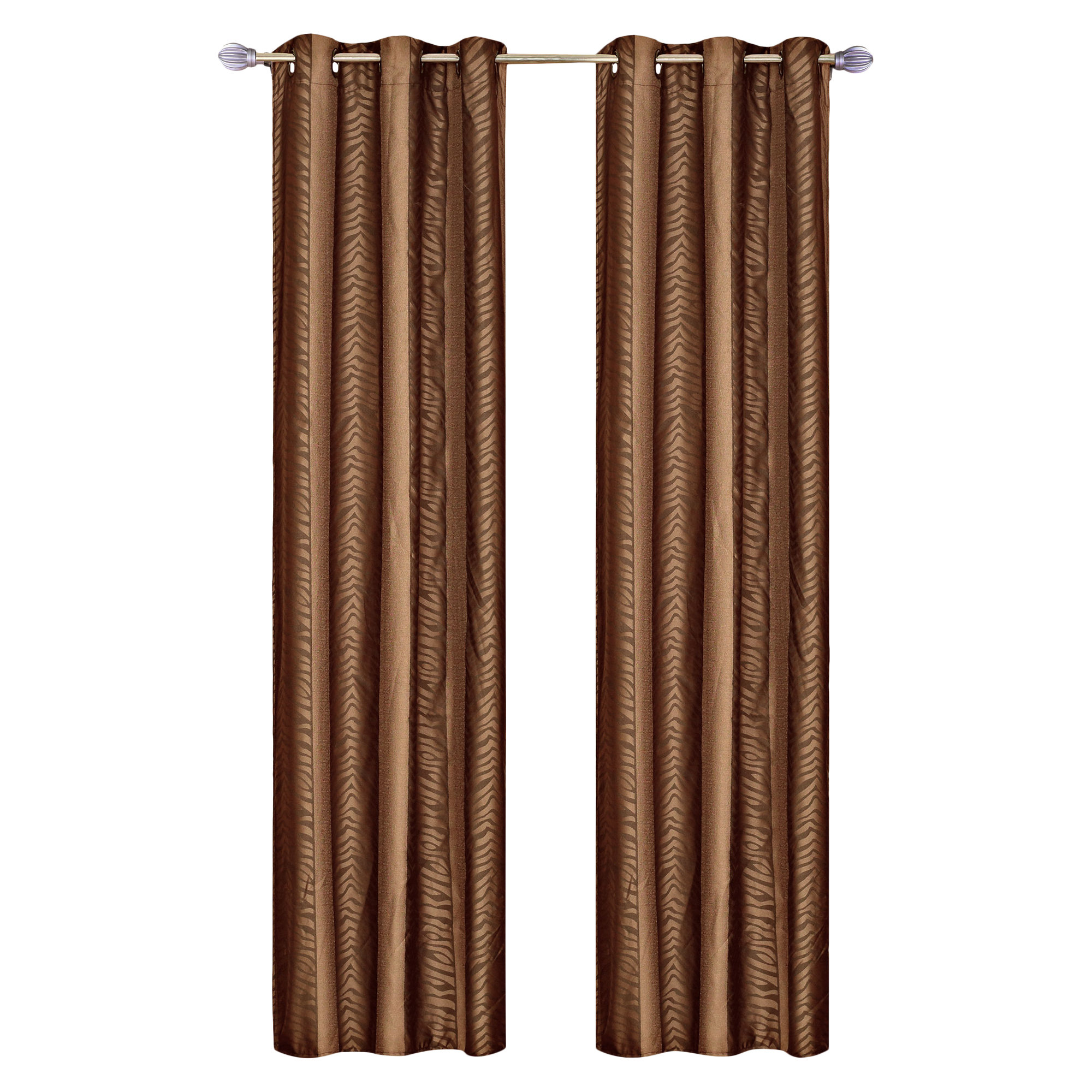 Lavish Home Bronze Tiger Grommet Curtain Panel & Reviews Wayfair