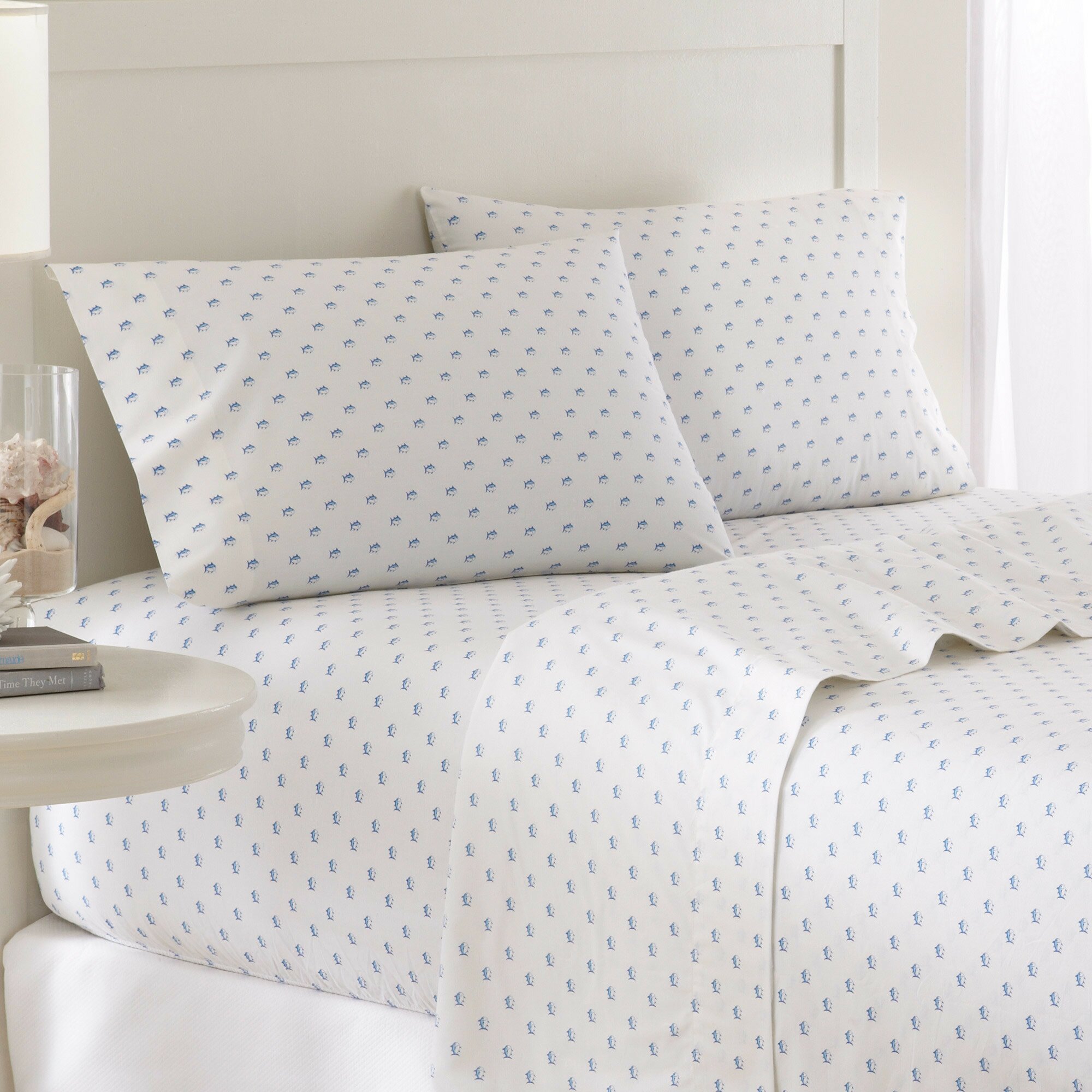 Southern Tide The Skipjack 200 Thread Count Cotton Printed Sheet Set 