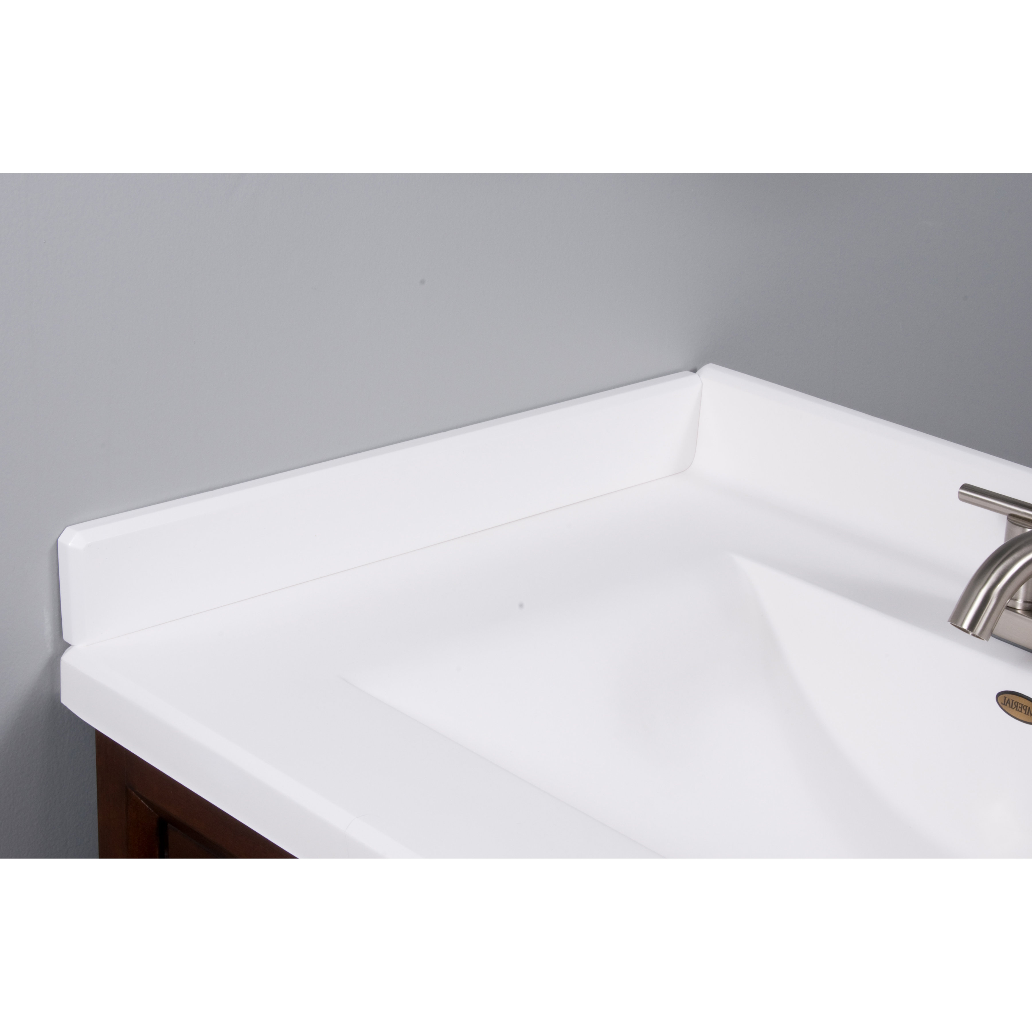 Imperial 22" X 3" Left Hand Side Splash for Wave Style Bathroom Vanity