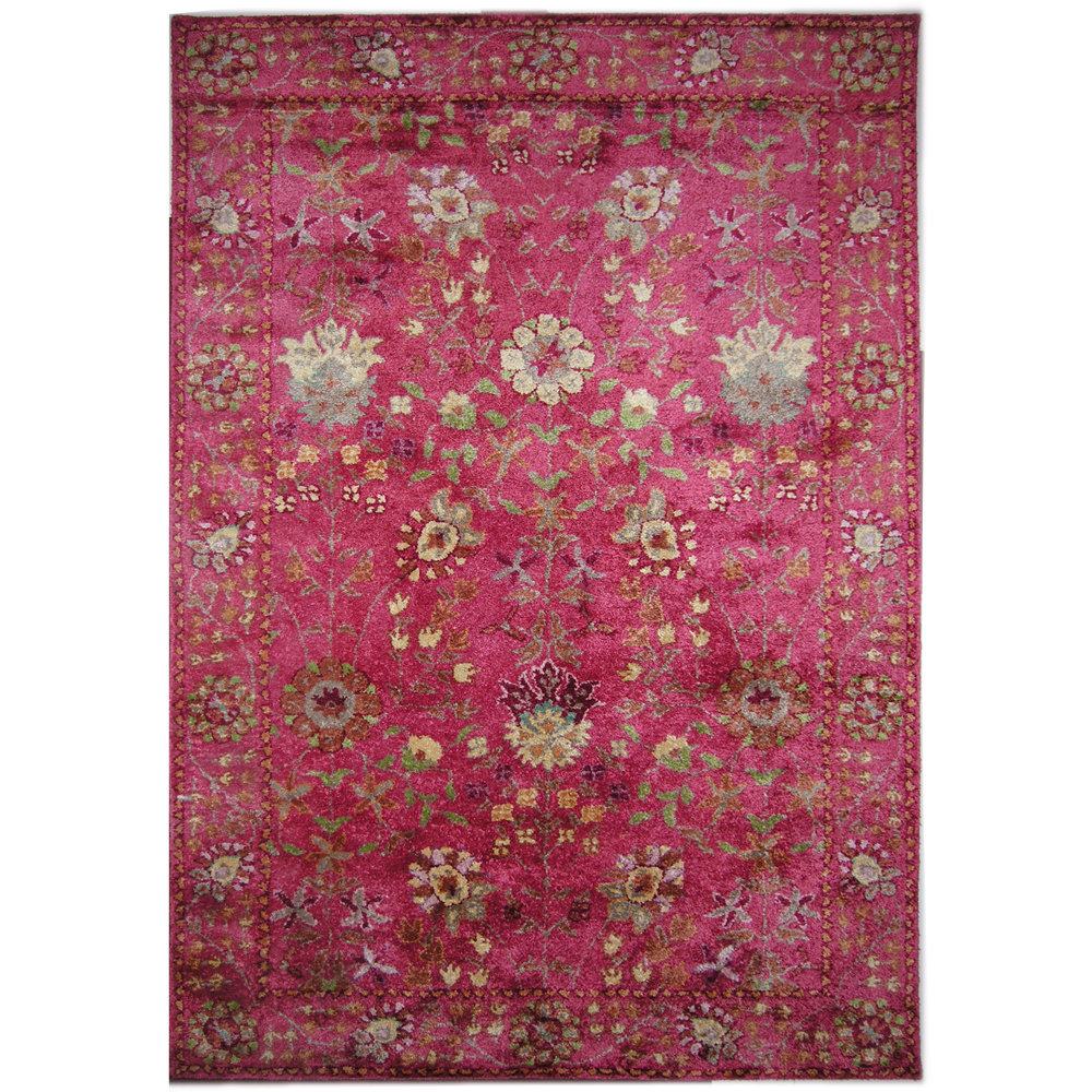 Rug Studio New School Raspberry Area Rug Wayfair