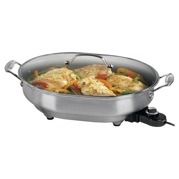 Cuisinart Electric Skillet with Lid & Reviews Wayfair