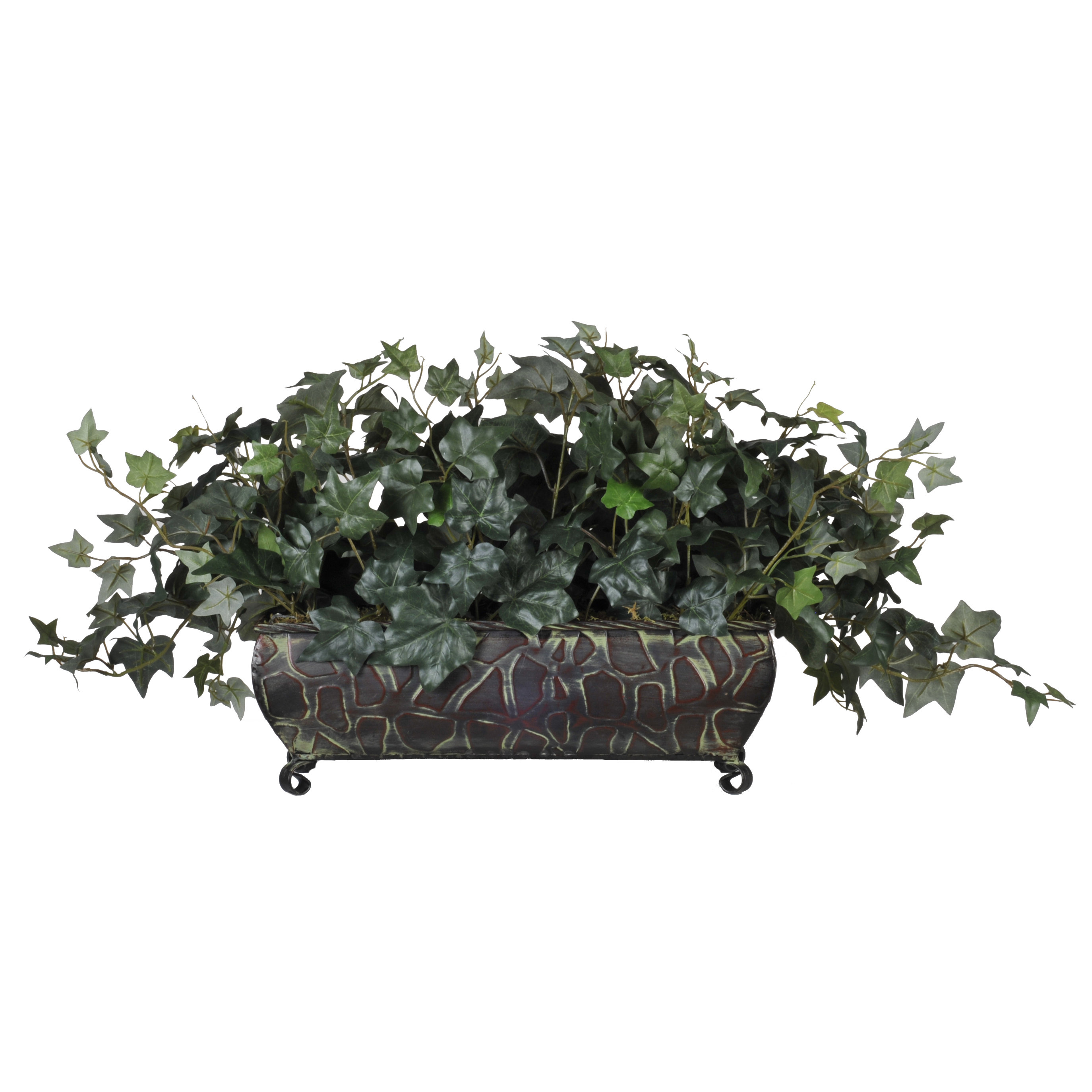 House of Silk Flowers Artificial English Ivy Ledge Desk Top Plant in