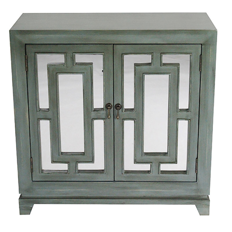 Heather Ann 2 Door Wood with Mirror Wayfair