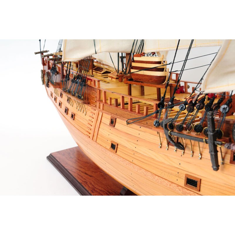 Old Modern Handicrafts HMS Endeavour Open Hull Ship | Wayfair