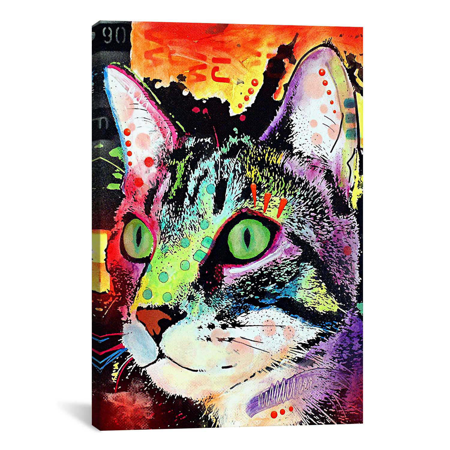 iCanvas 'Curiosity Cat' by Dean Russo Graphic Art on Canvas & Reviews