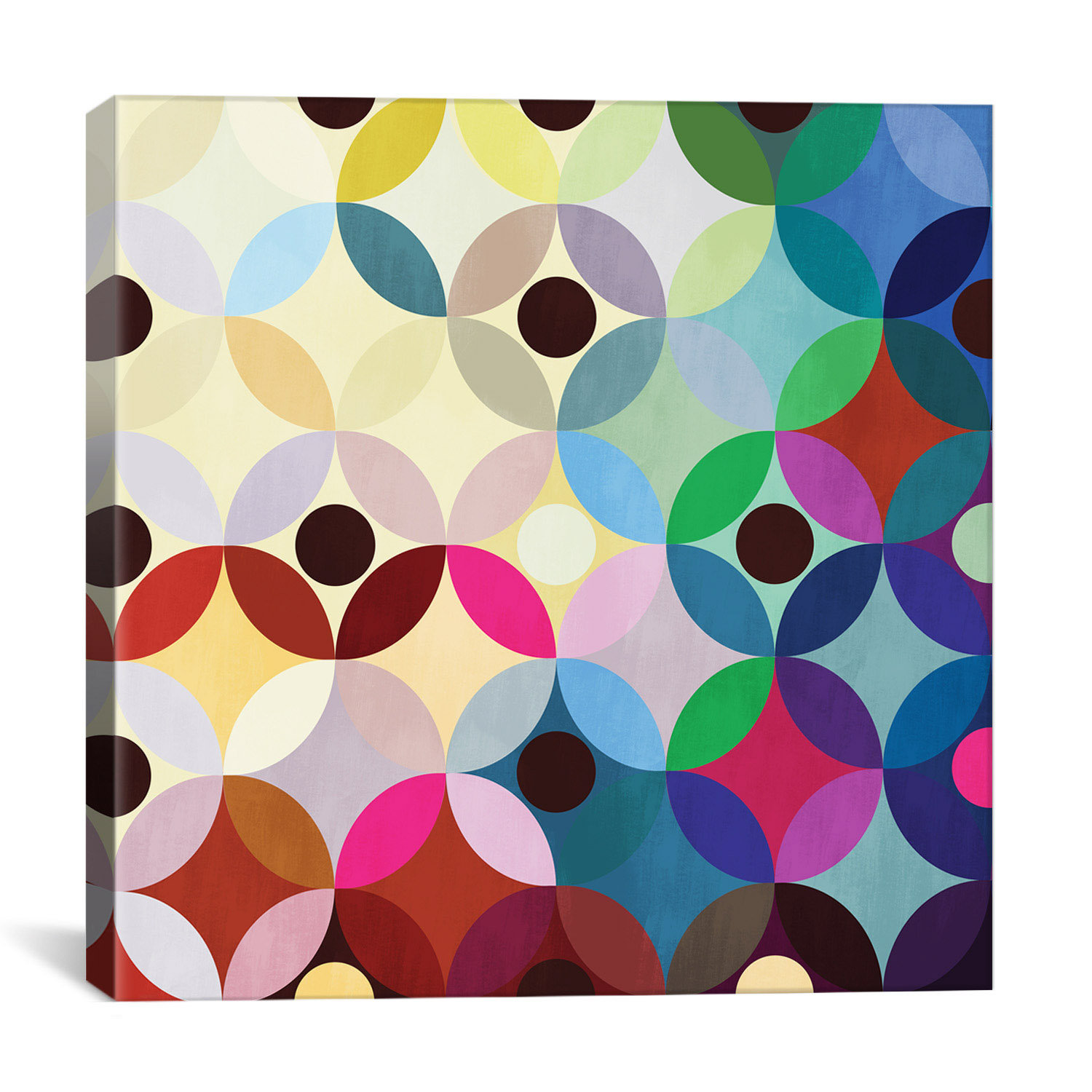 iCanvas Modern Mid Century Circular Motion Graphic Art on Canvas