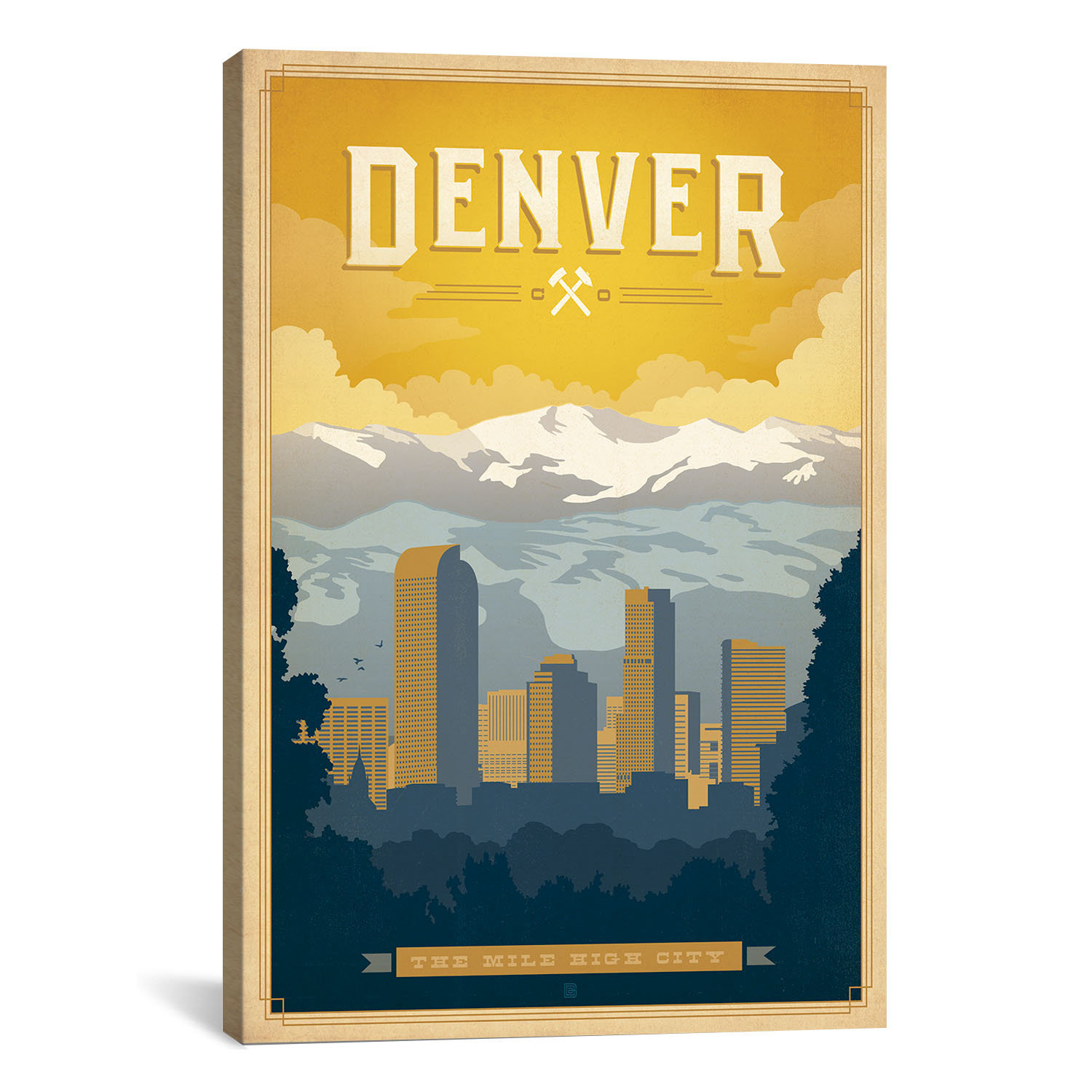 iCanvas "The Mile High City Denver, Colorado" by Anderson ...
