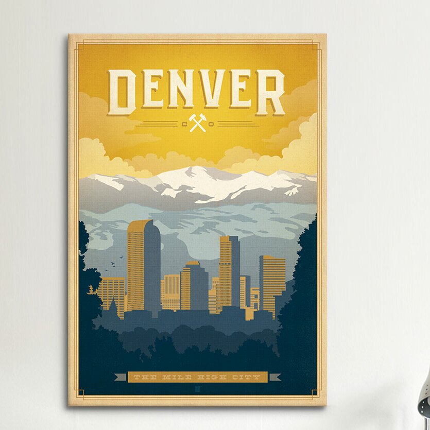 iCanvas "The Mile High City Denver, Colorado" by Anderson ...