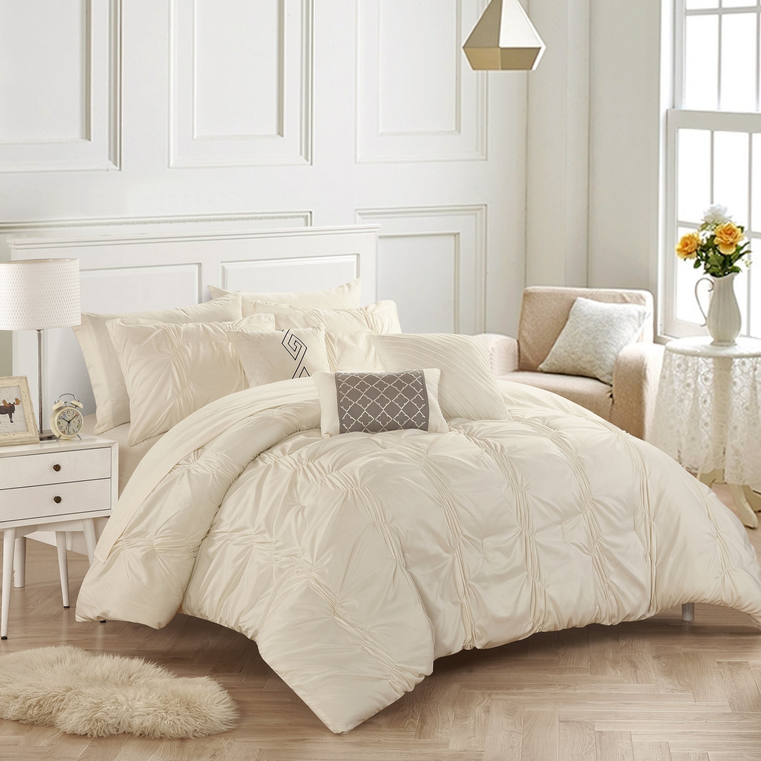 chic home tori bed in a bag comforter set gree