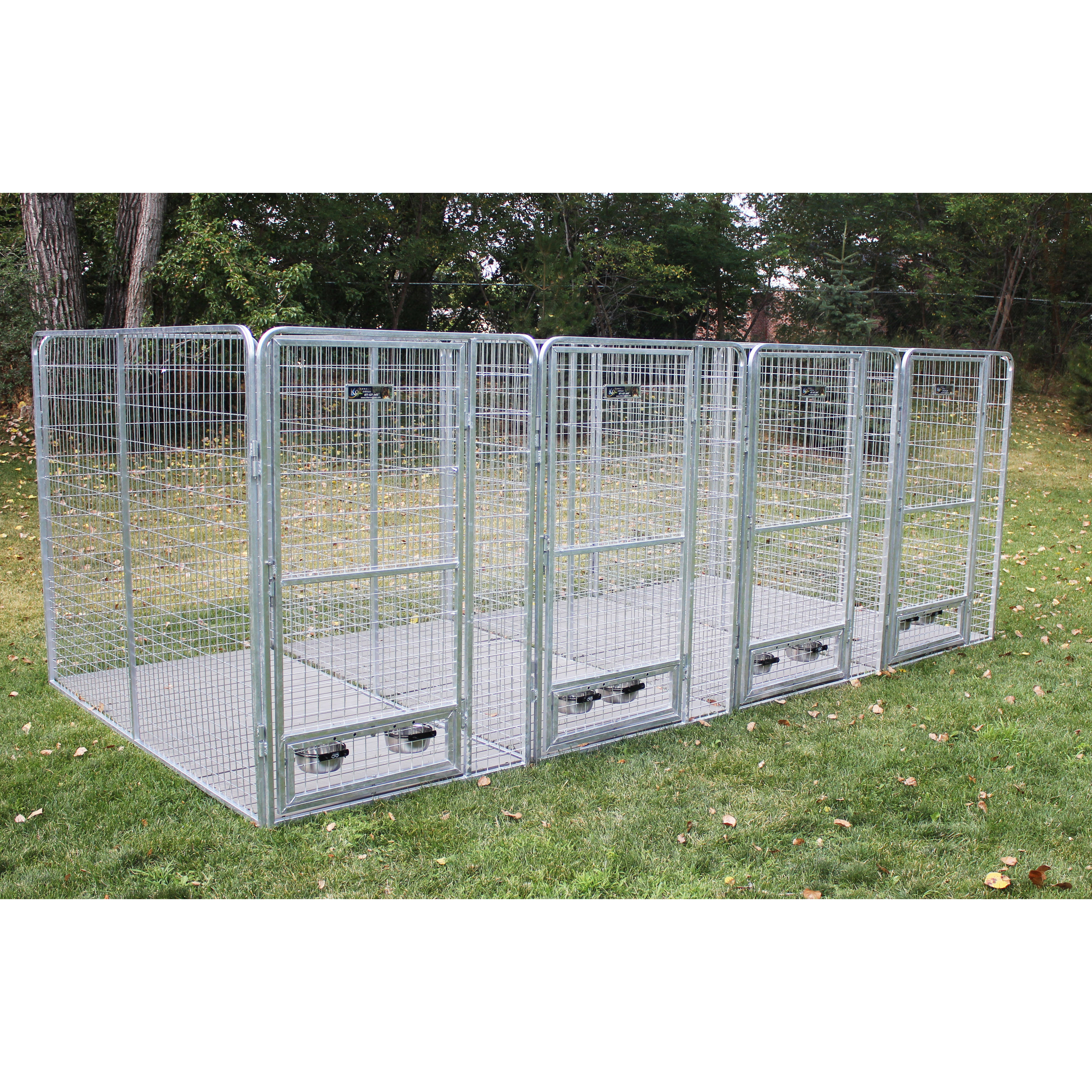 K9 Kennel 4 Dog Galvanized Steel Yard Kennel & Reviews Wayfair
