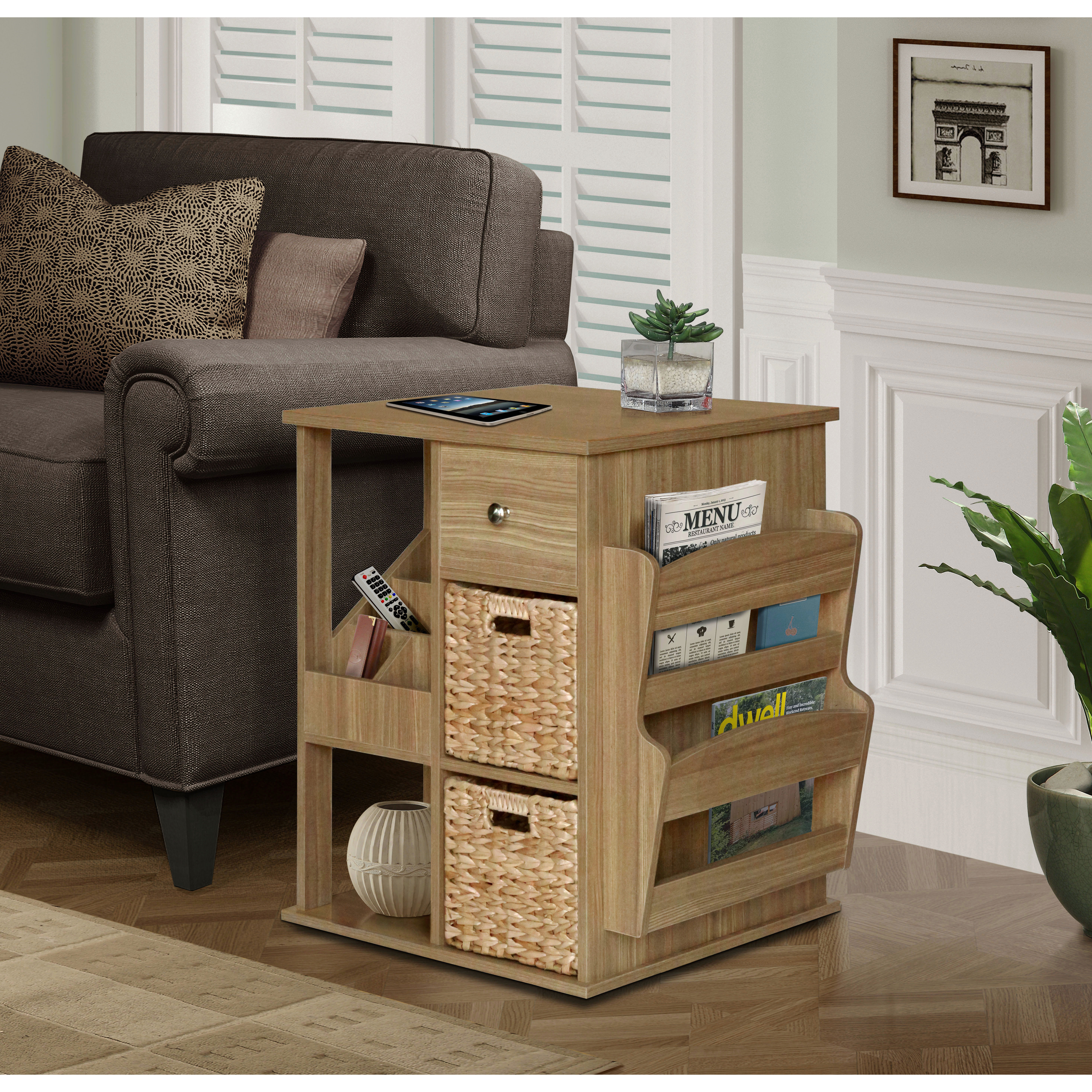 Gallerie Decor All in One 2 Drawer Revolving Side