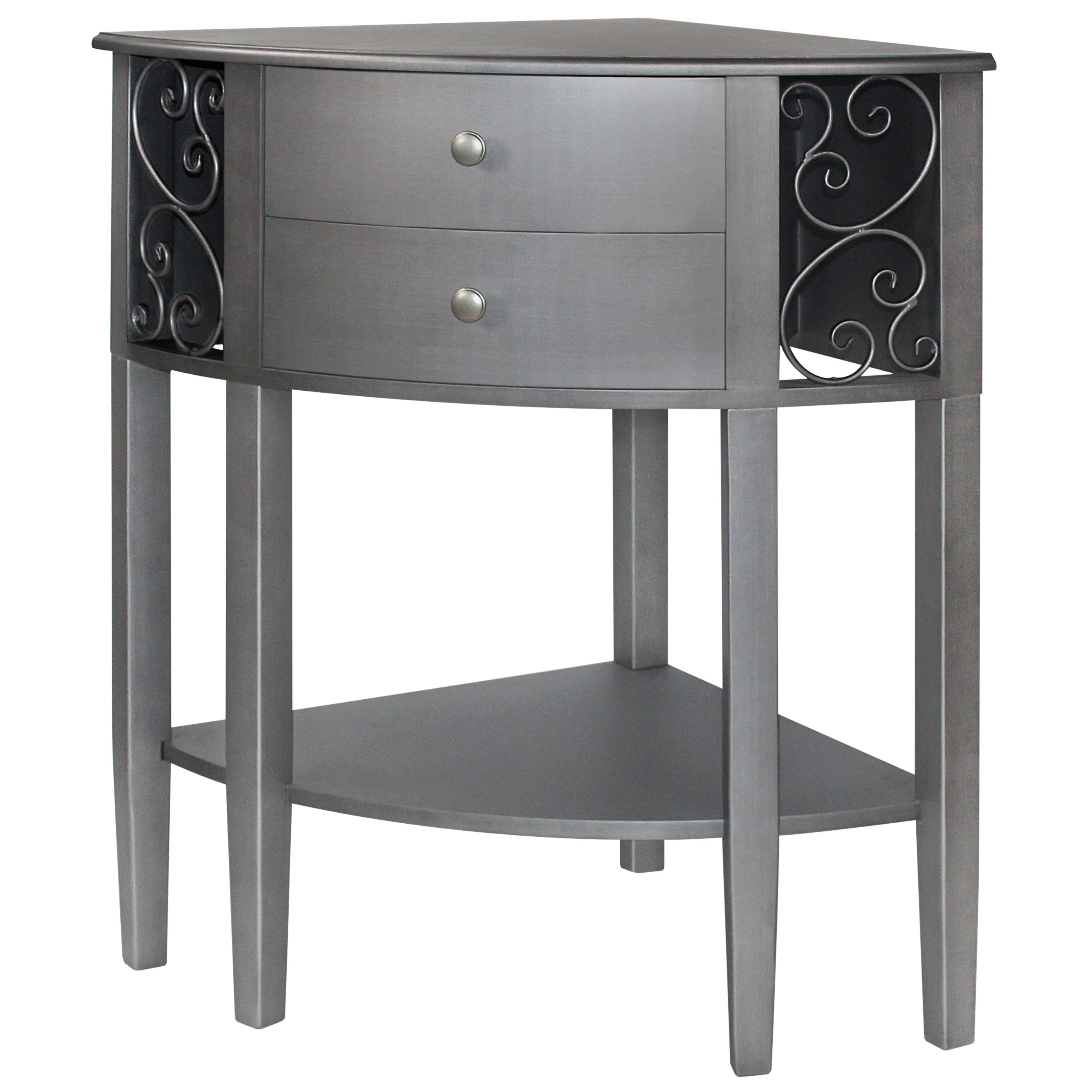 Gallerie Decor Sutton 2 Door Corner Chest & Reviews Wayfair