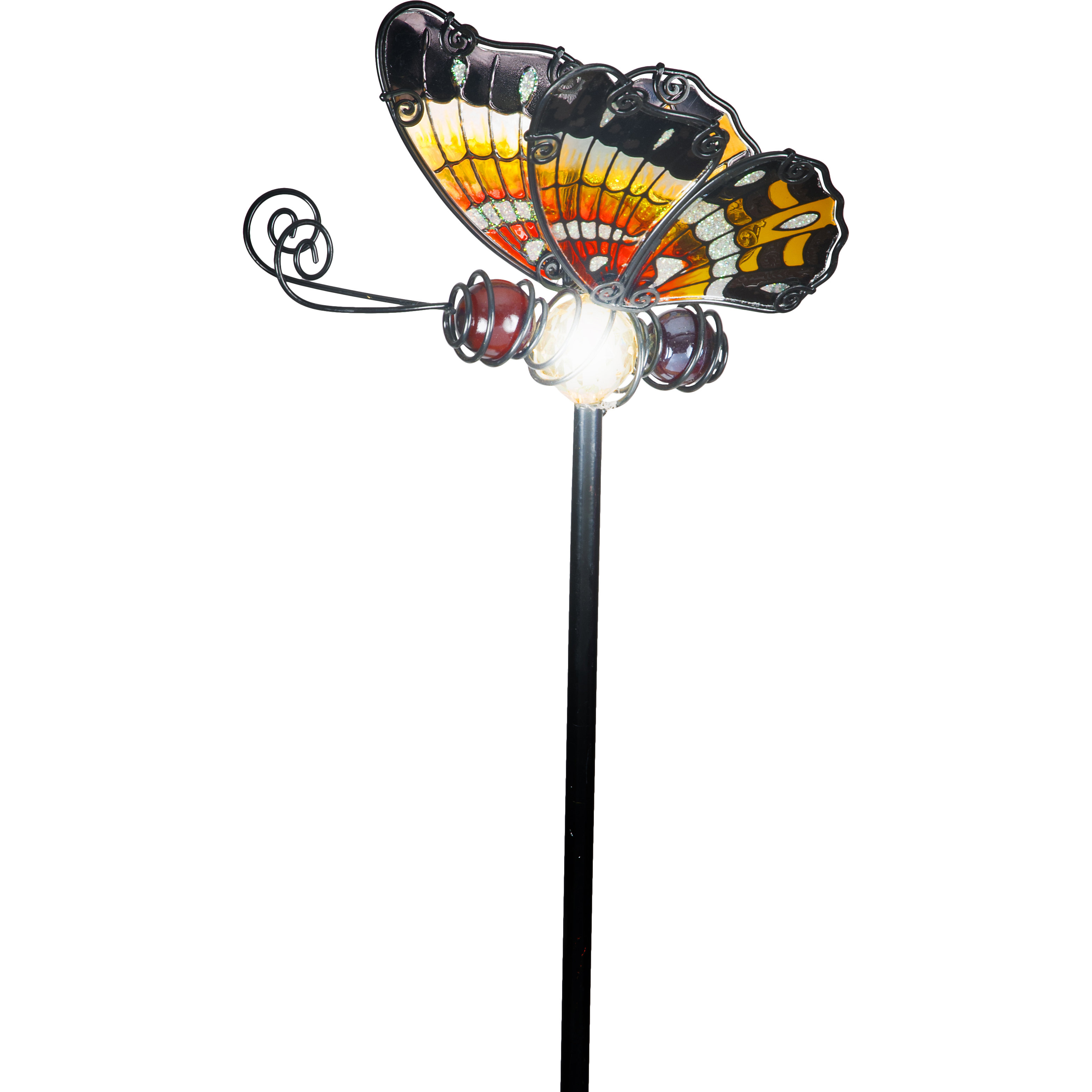 SunTime Outdoor Living Butterfly Garden Stake with Solar Powered LED