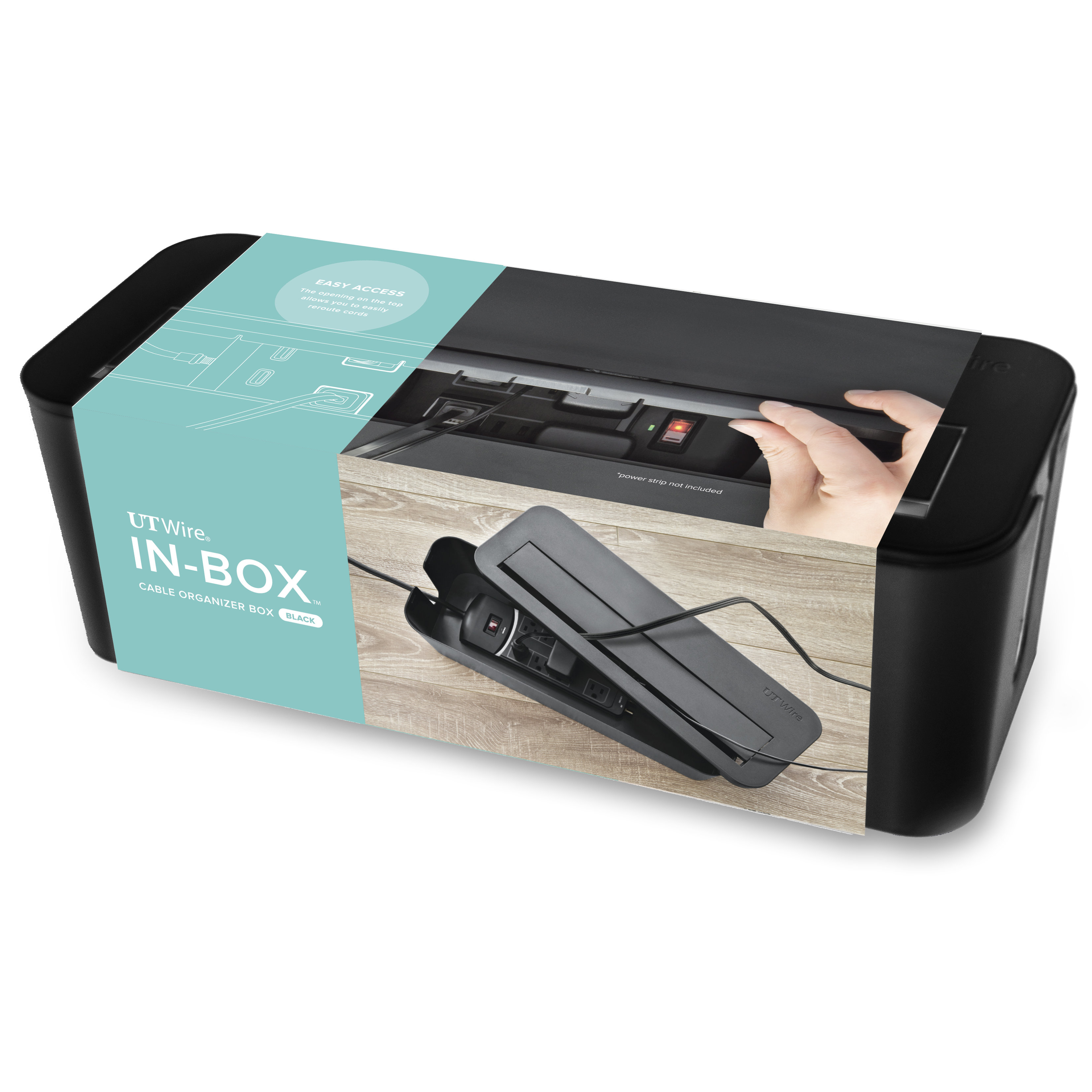 UT Wire InBox Cable Management Organizing Box for Under Desk Wayfair