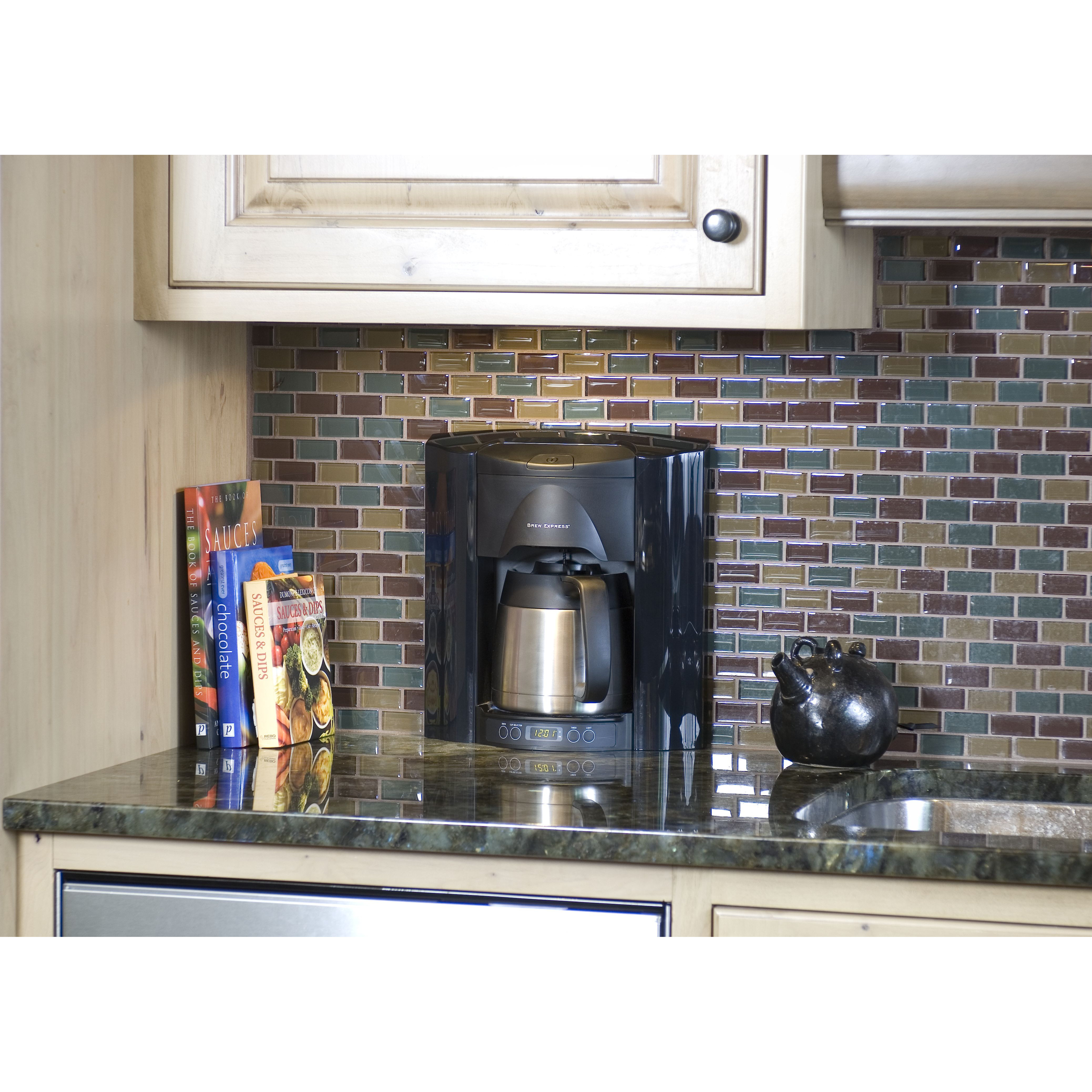 Brew Express 10 Cup BuiltIn SelfFilling Coffee and Hot Beverage