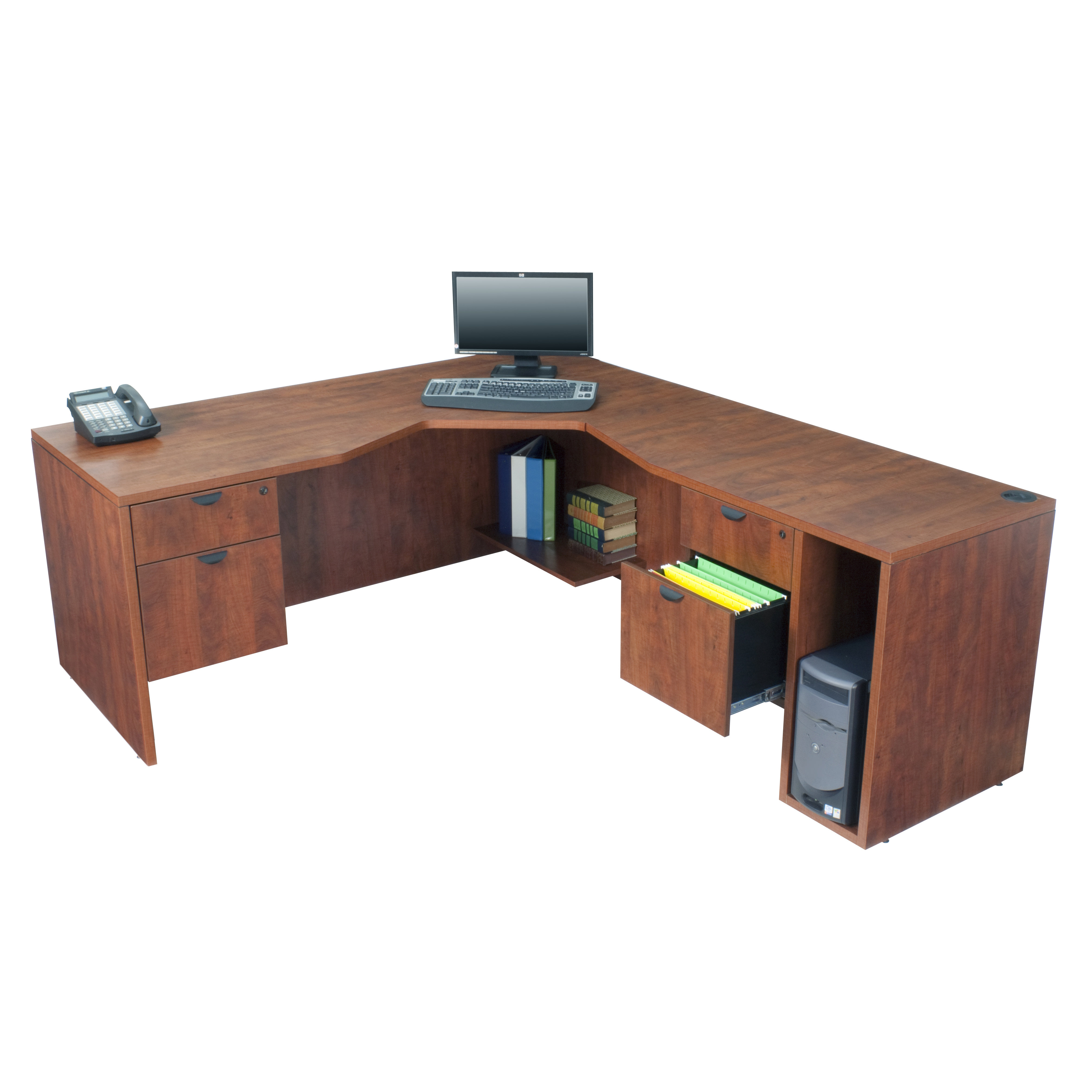 Regency Legacy Computer Desk with Right Angled Corner & Reviews | Wayfair