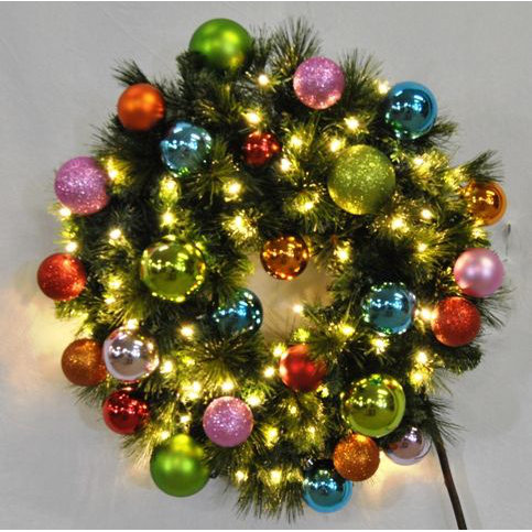 queens of christmas pre lit sequoia wreath decorated with queens of christmas pre lit sequoia wreath decorated with