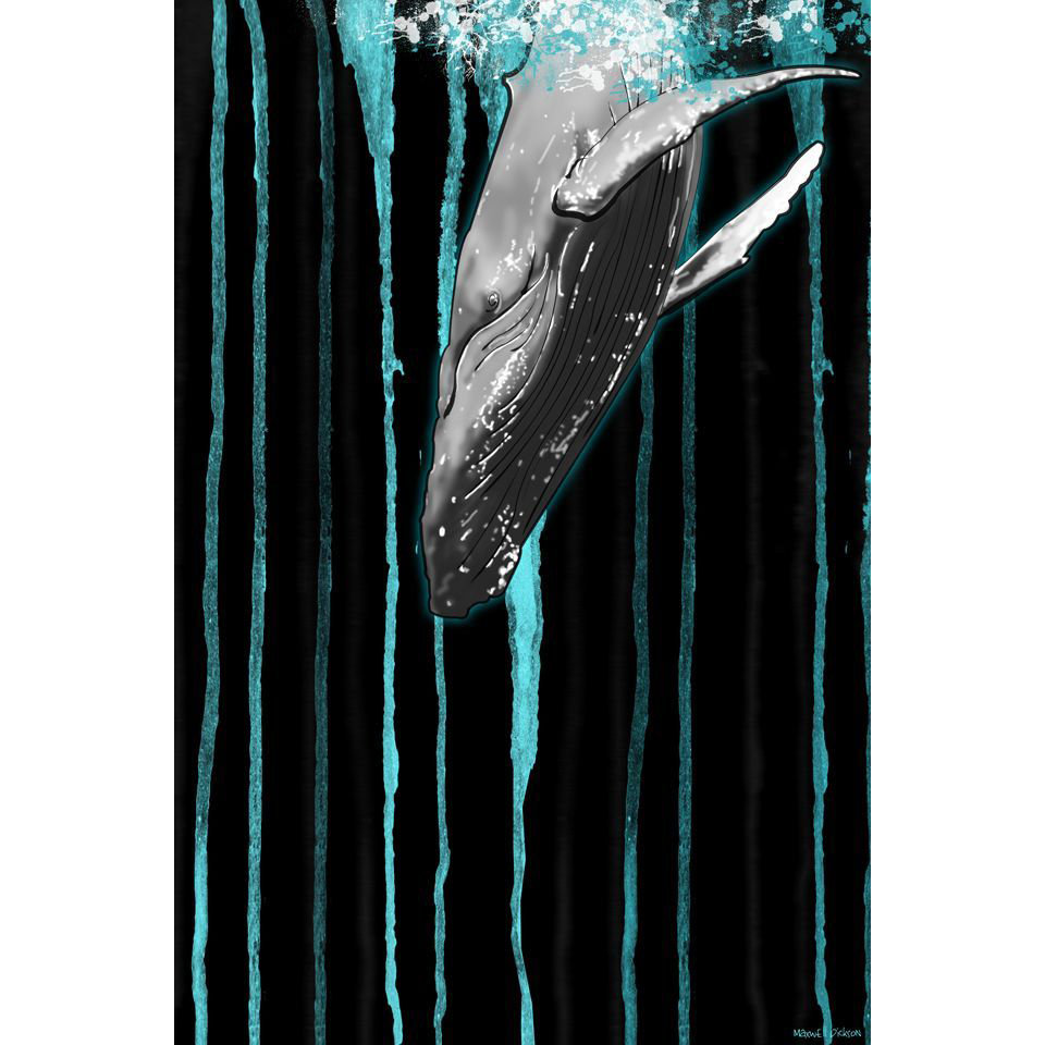 Maxwell Dickson "Whale" Graphic Art on Canvas Wayfair