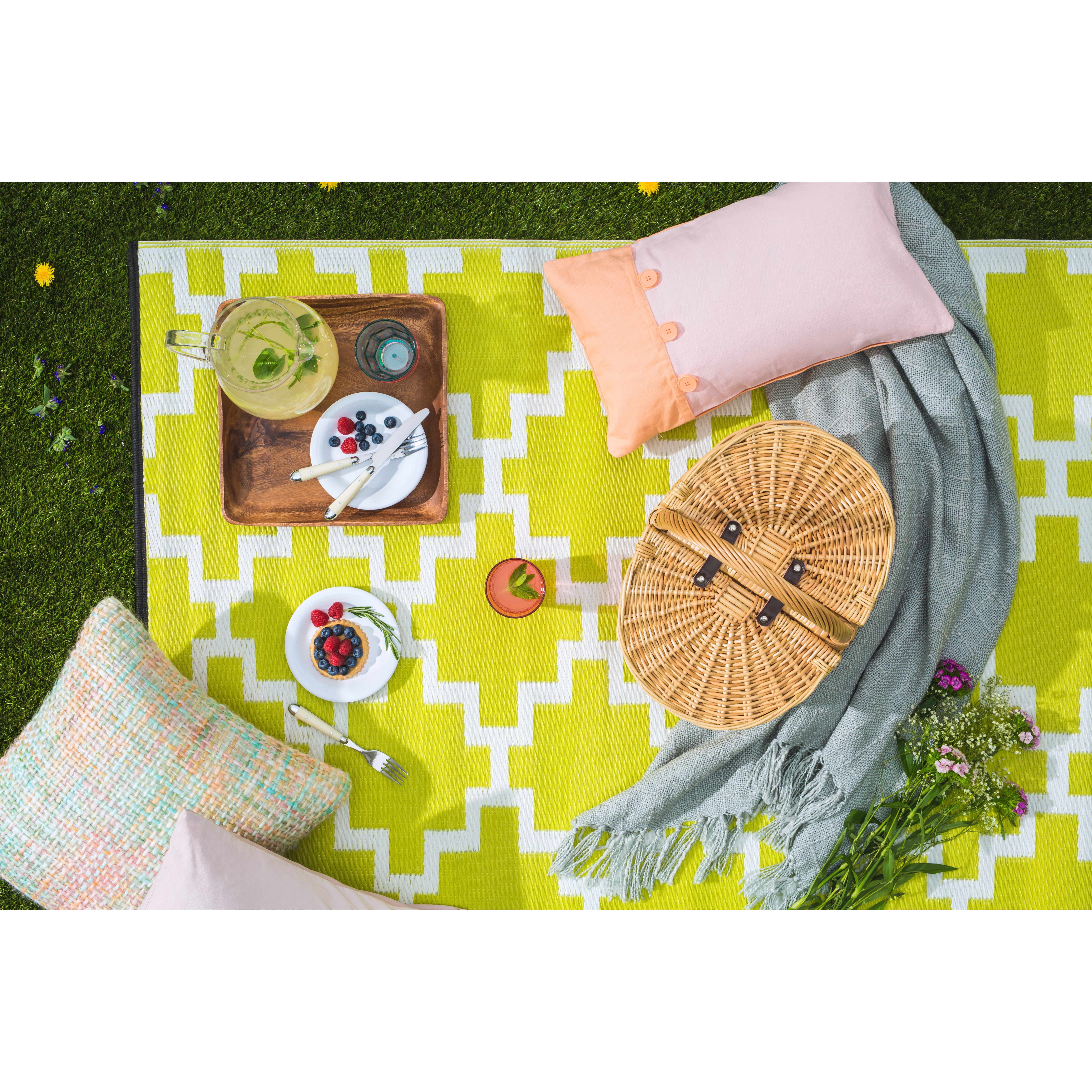 Green Decore Solitude Celery Green Indoor/Outdoor Area Rug & Reviews