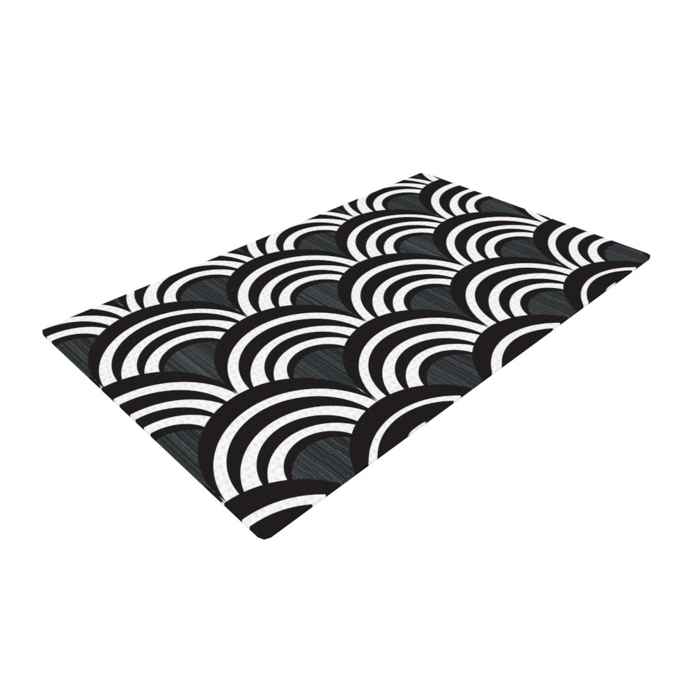 KESS InHouse Art Deco Black Area Rug Wayfair
