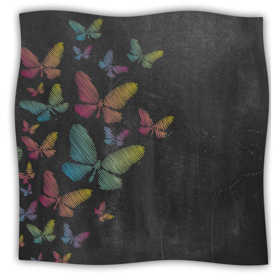kess inhouse butterflies fleece throw blanket wayfair kess inhouse butterflies fleece throw blanket wayfair