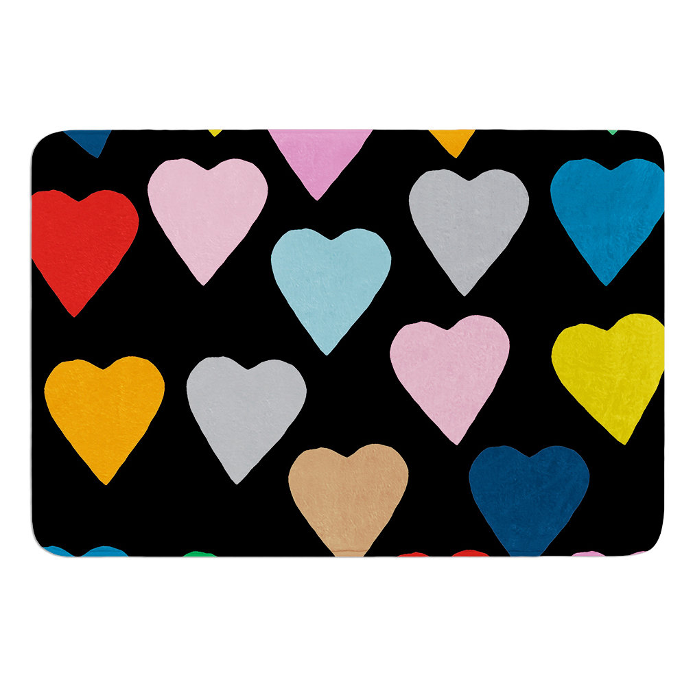 KESS InHouse Hearts by Project M Bath Mat Wayfair