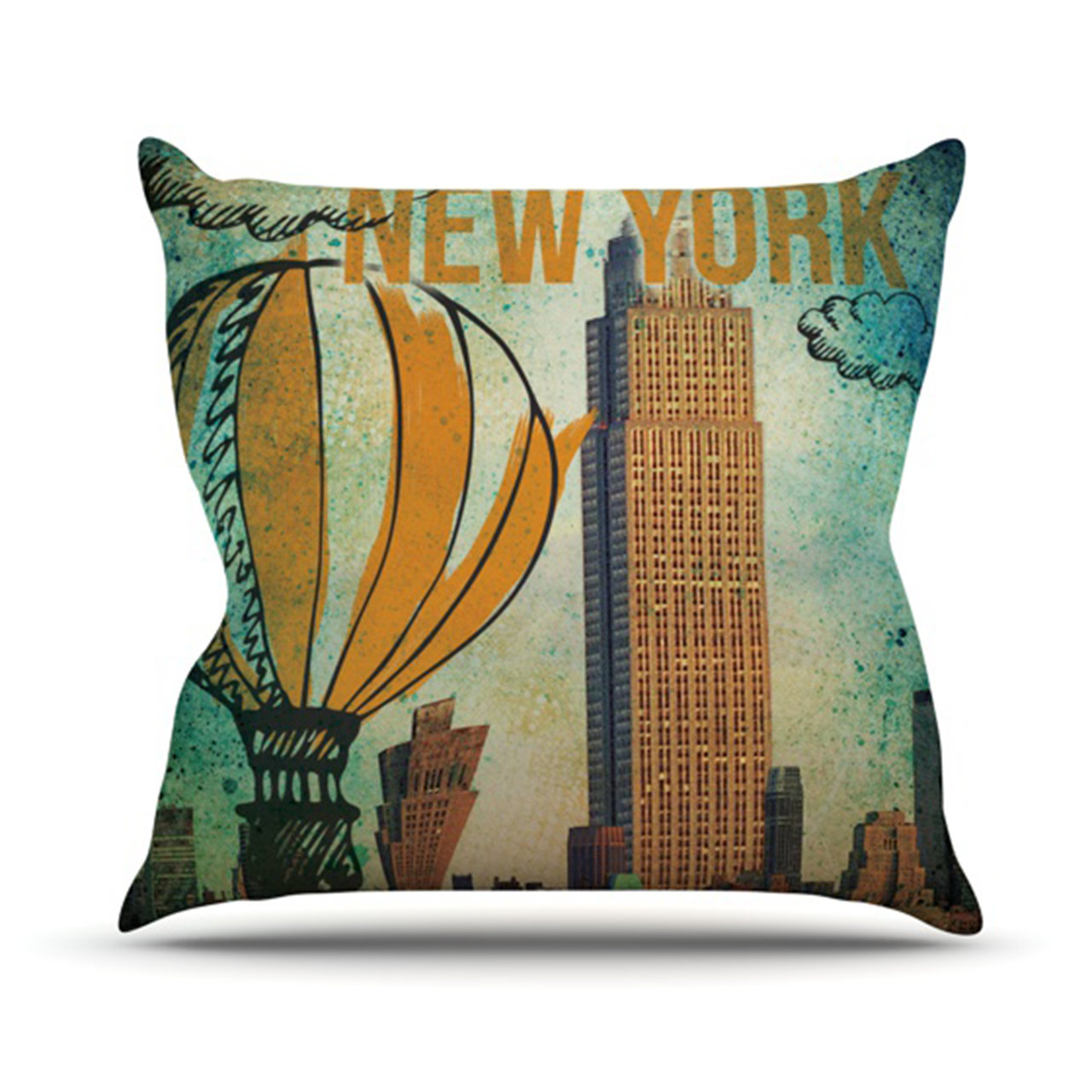 KESS InHouse New York Throw Pillow & Reviews Wayfair