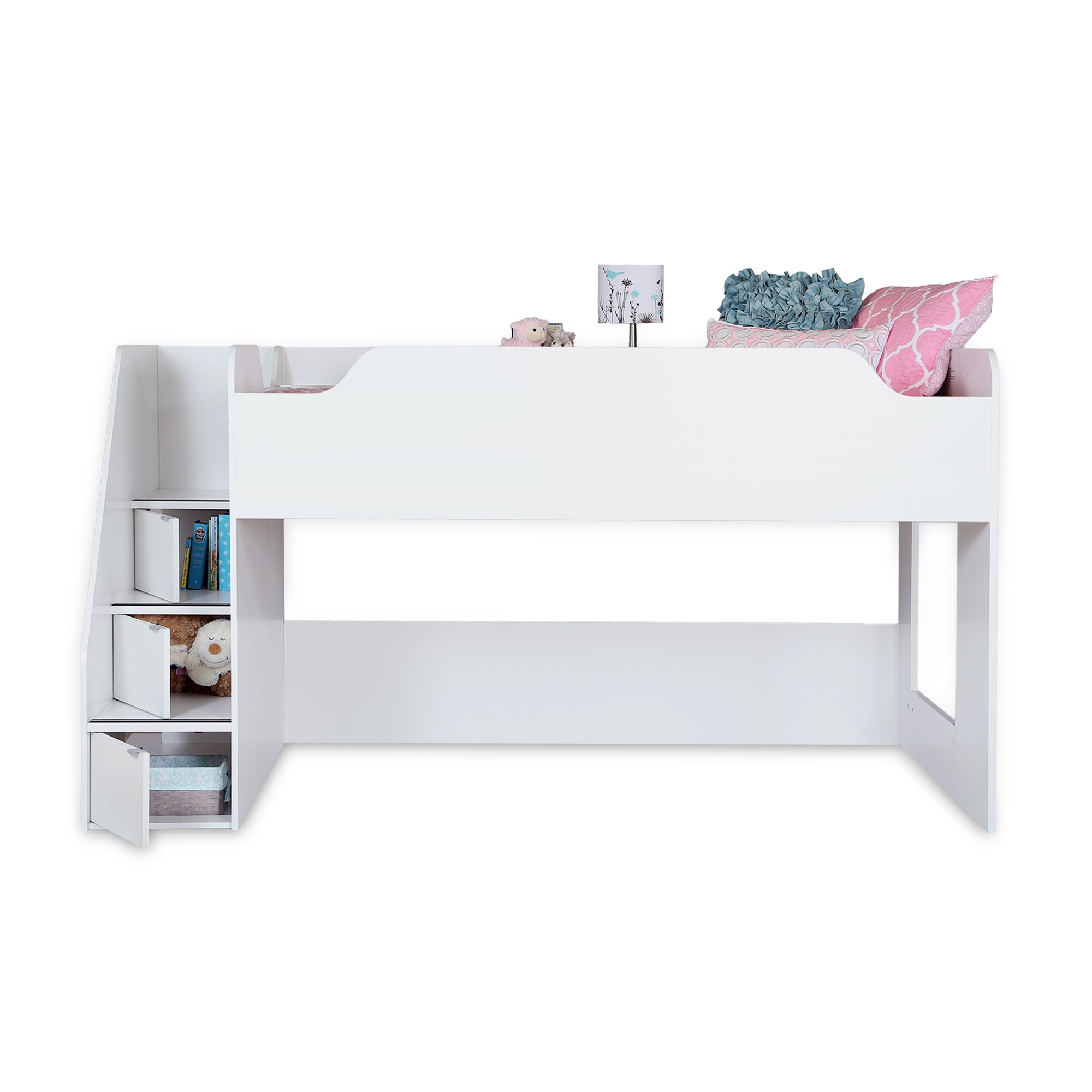 South Shore Mobby Twin Loft Bed Customizable Bedroom  Set 