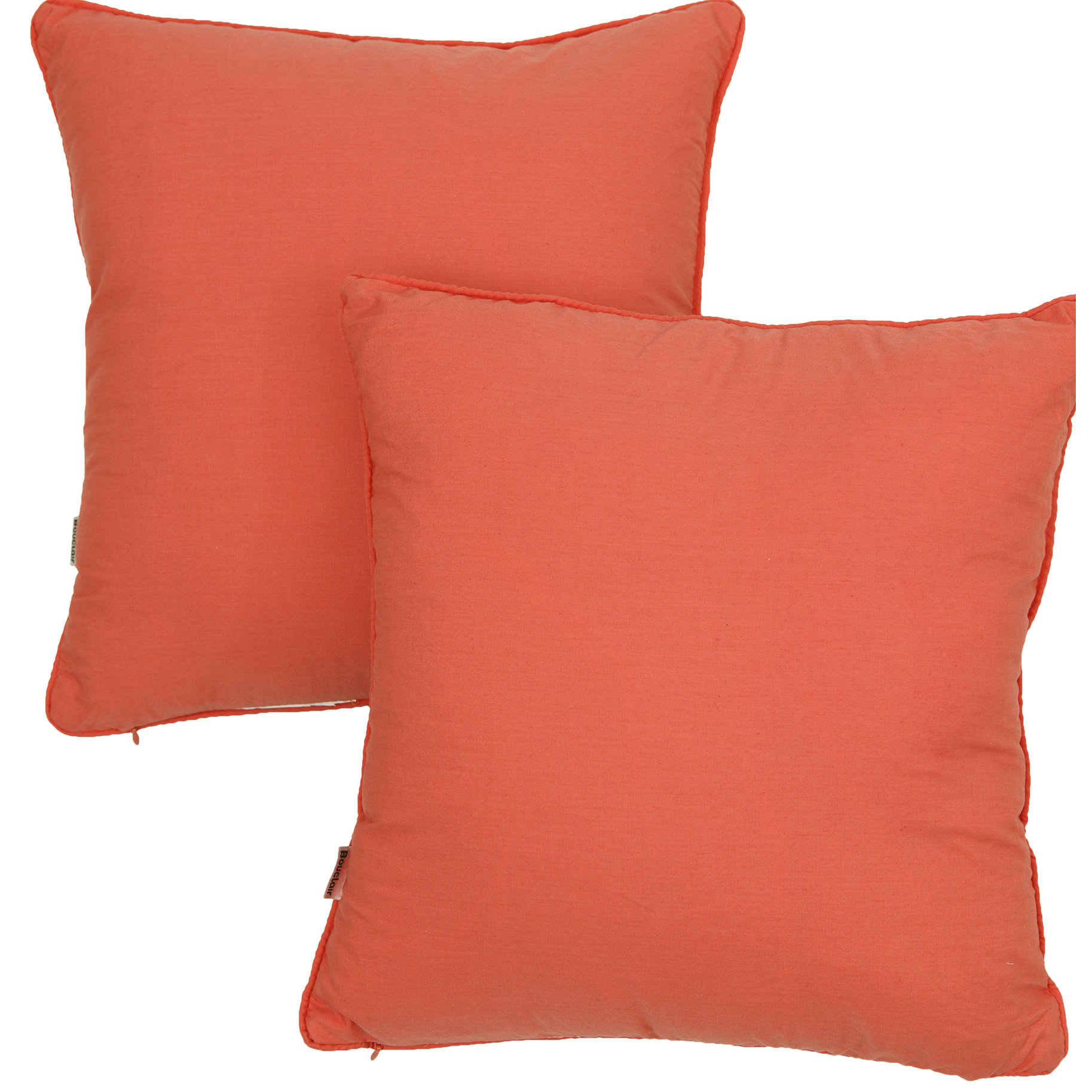 South Shore Coral and Orange Embroidered Throw Pillow & Reviews Wayfair