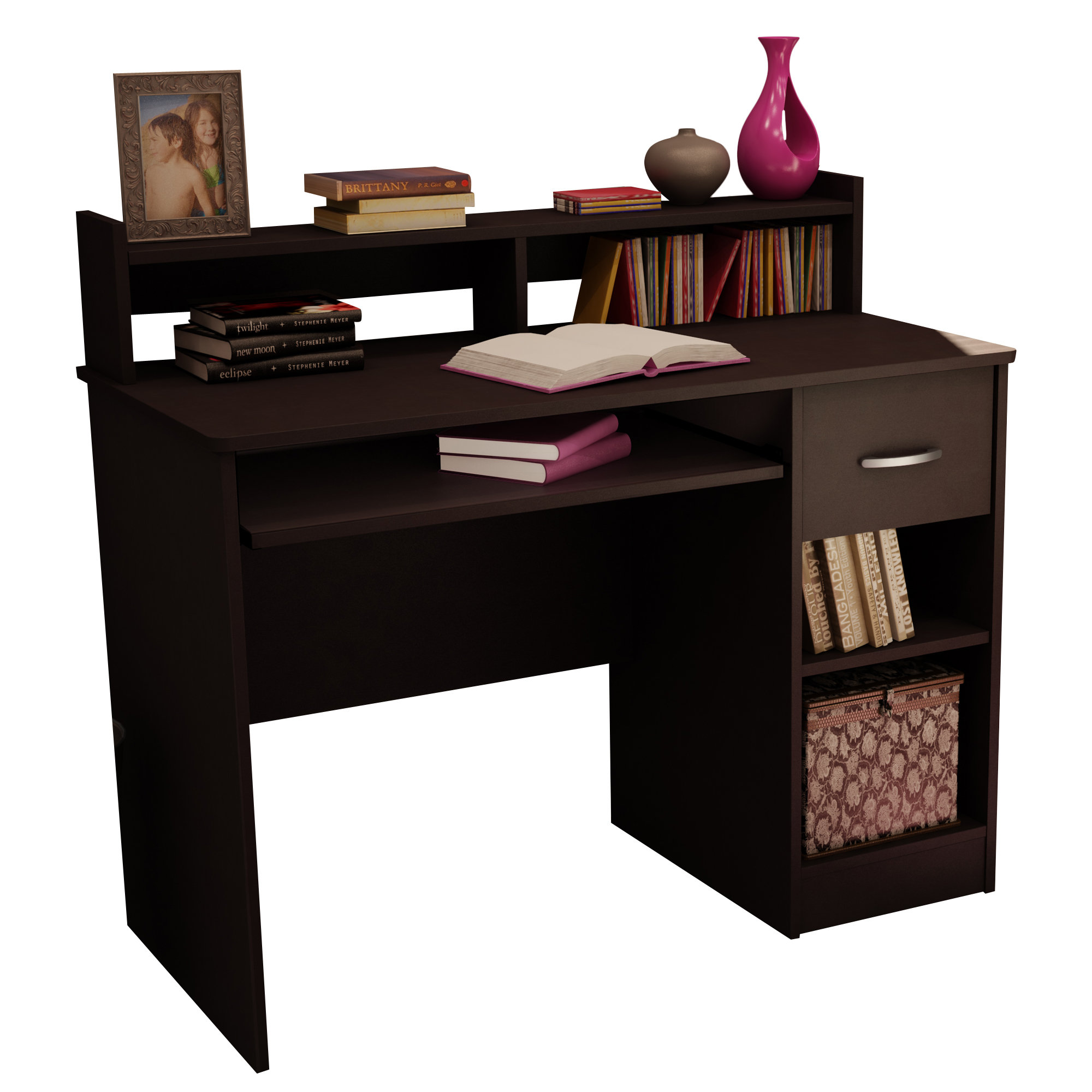 South Shore Axess 1 Drawer Computer Desk & Reviews Wayfair