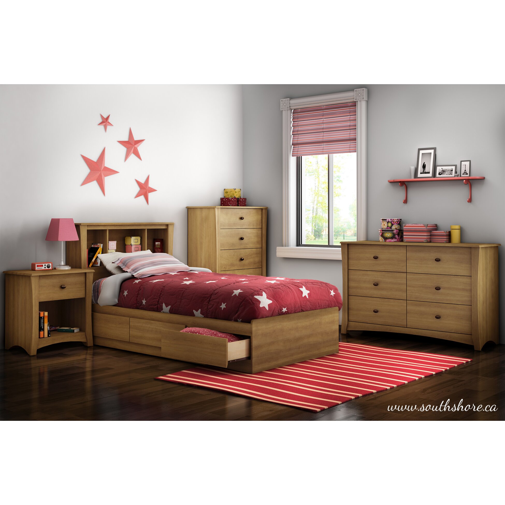 South Shore Jumper Twin Mate's Bed with Storage & Reviews ...