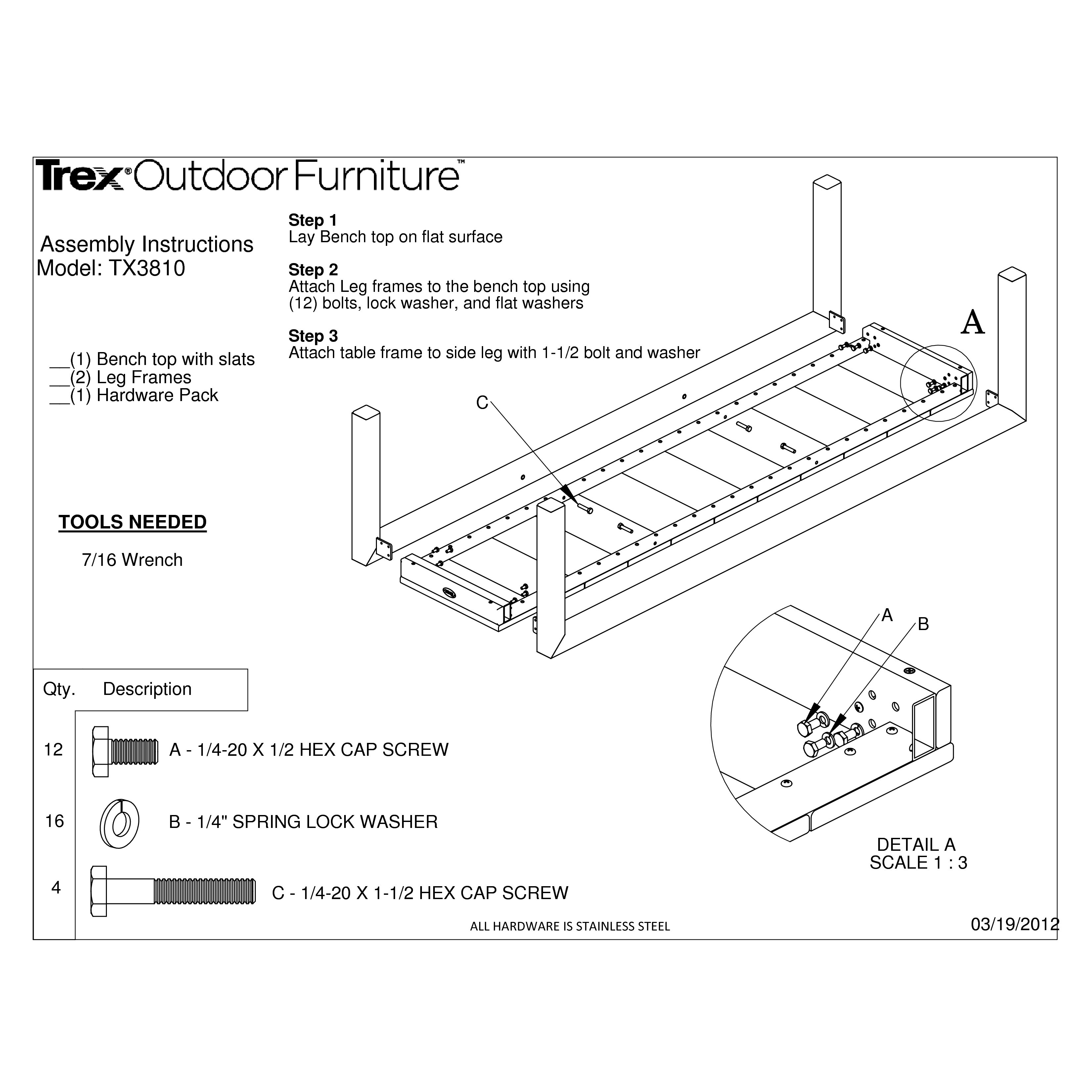 Trex Surf City 5 Piece Bench Dining Set & Reviews Wayfair