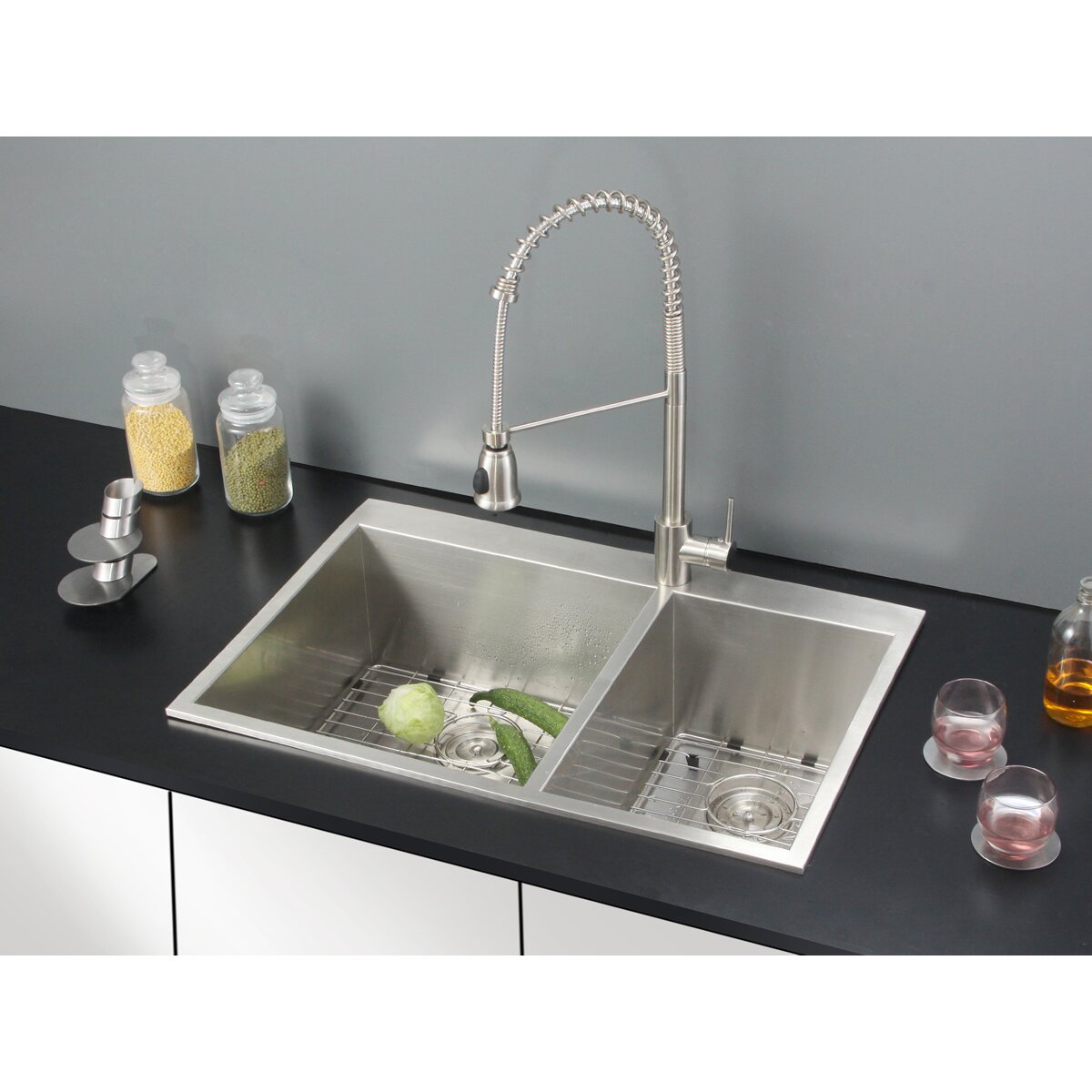 Ruvati 33" x 22" Kitchen Sink with Faucet & Reviews