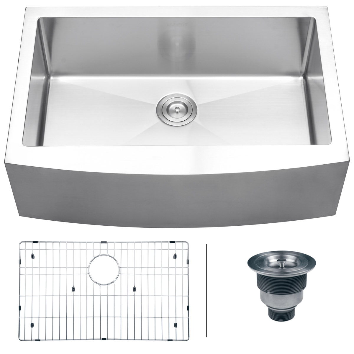 Ruvati Verona 33" x 22" Apron Front Single Bowl Kitchen Sink & Reviews