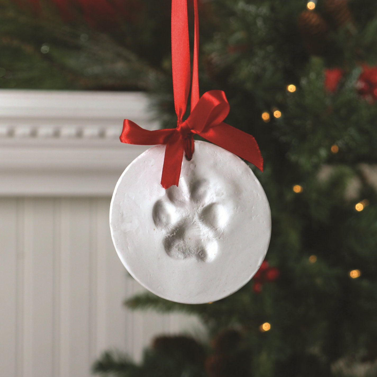 DEI Santa s Lucky Dog Memory Paw Print Ornament Kit Reviews Wayfair