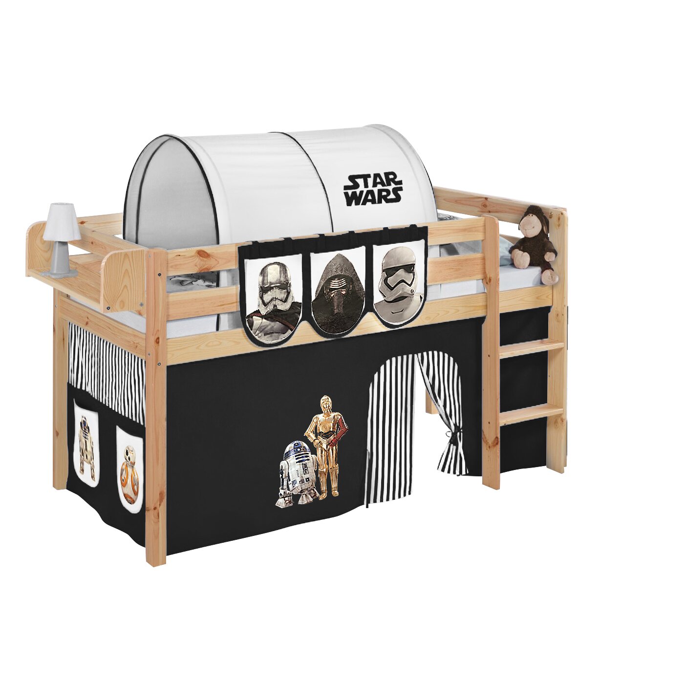 Lilokids Hochbett Star Wars Mit Vorhang 90 × 200 Cm