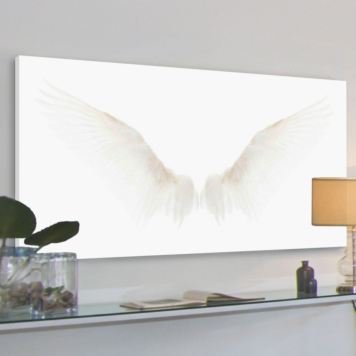 Marmont Hill White Wings Painting Print on Wrapped Canvas &amp; Reviews ...