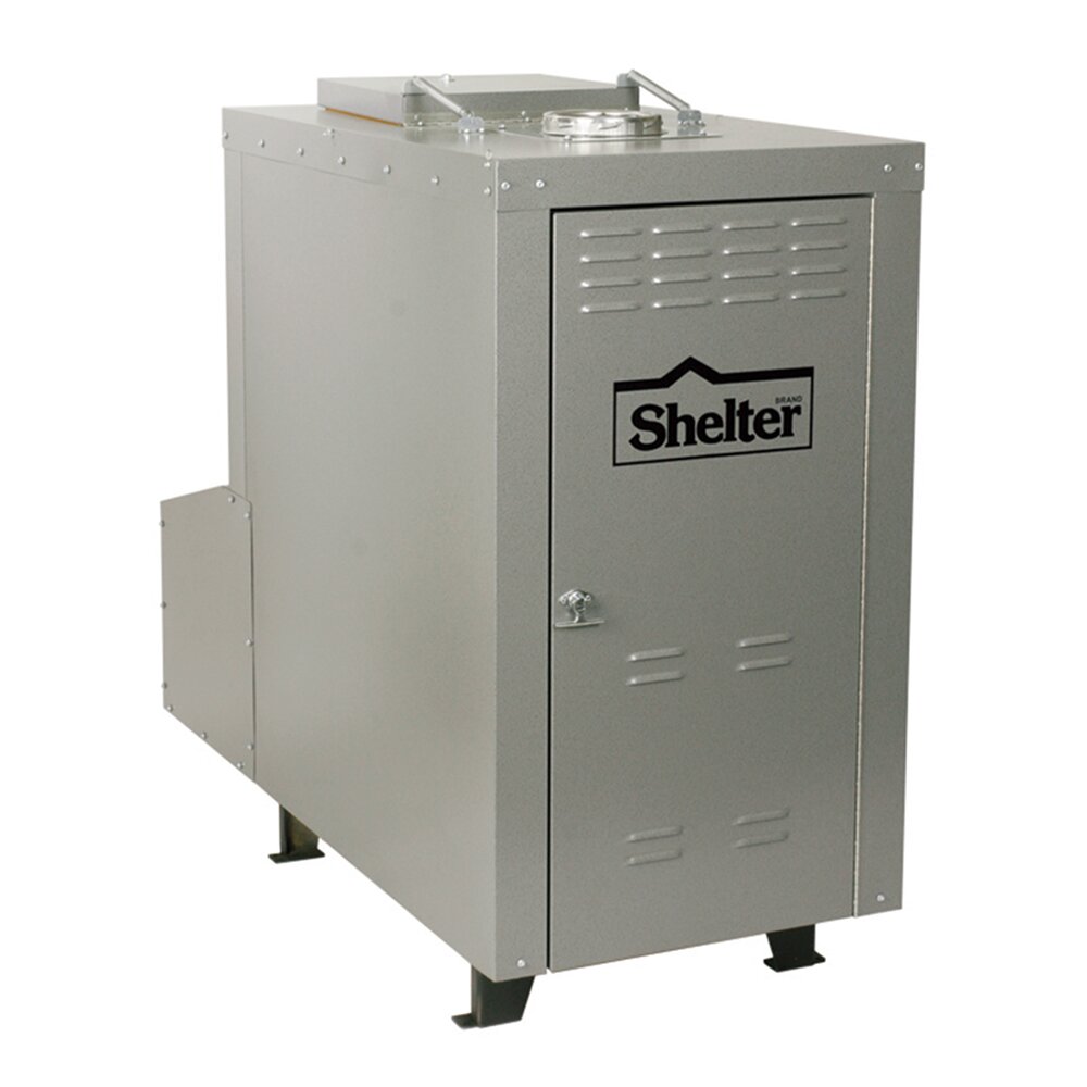 Shelter 180,000 BTU Outdoor Wood Coal Burning Forced Air Furnace Wayfair