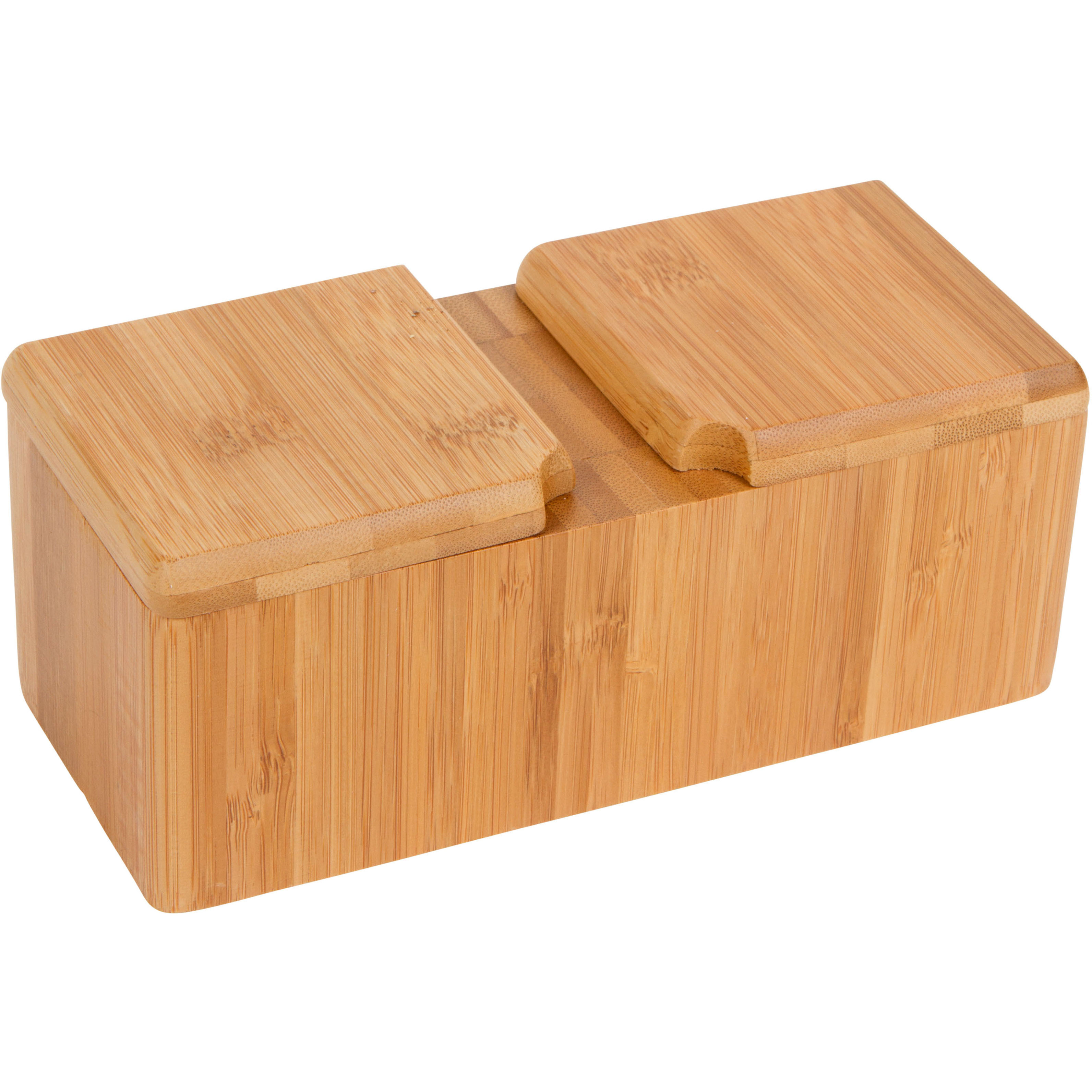 Trademark Innovations Bamboo Salt and Pepper Box & Reviews Wayfair