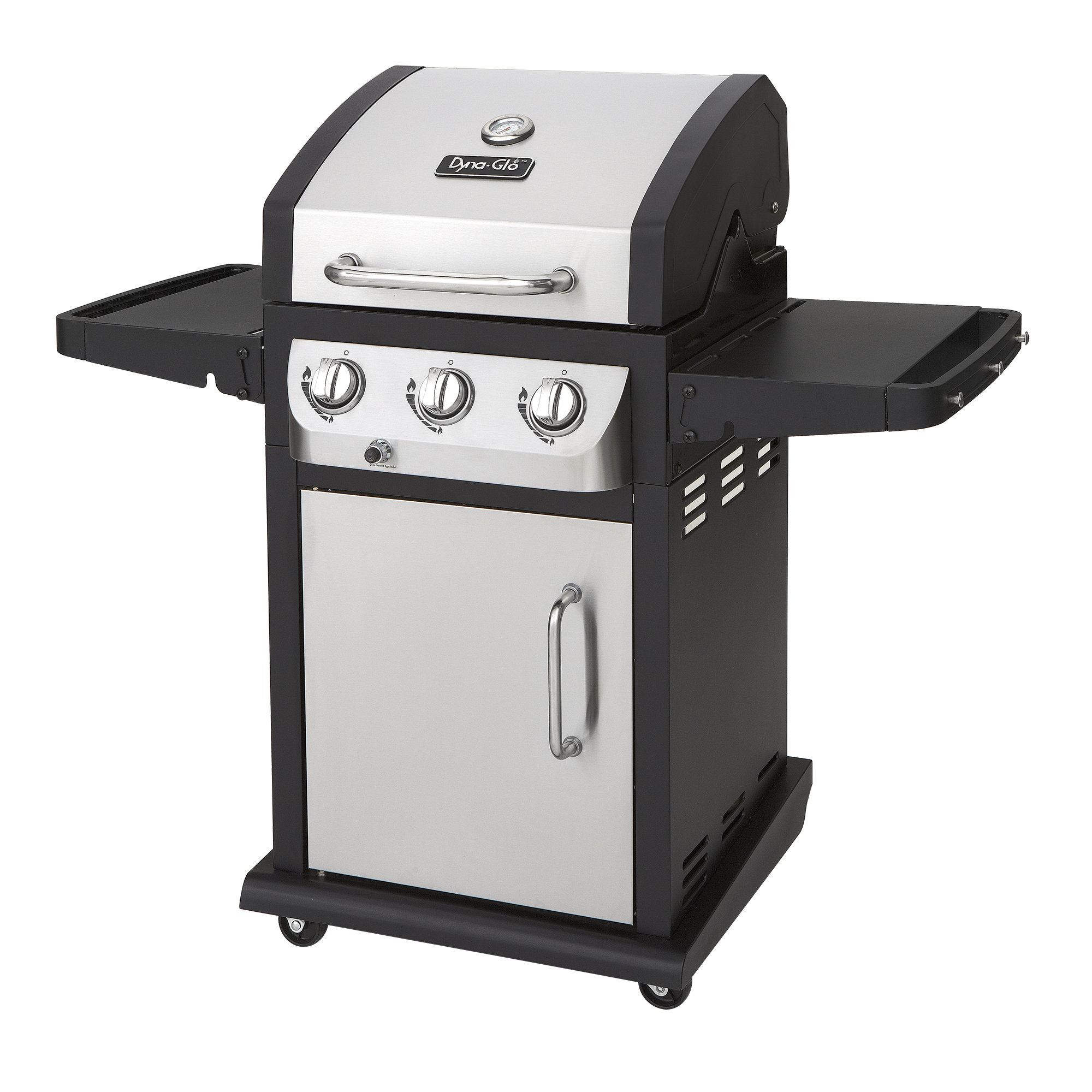 DynaGlo Smart Space Living 3Burner 36,000BTU Gas BBQ Grill with