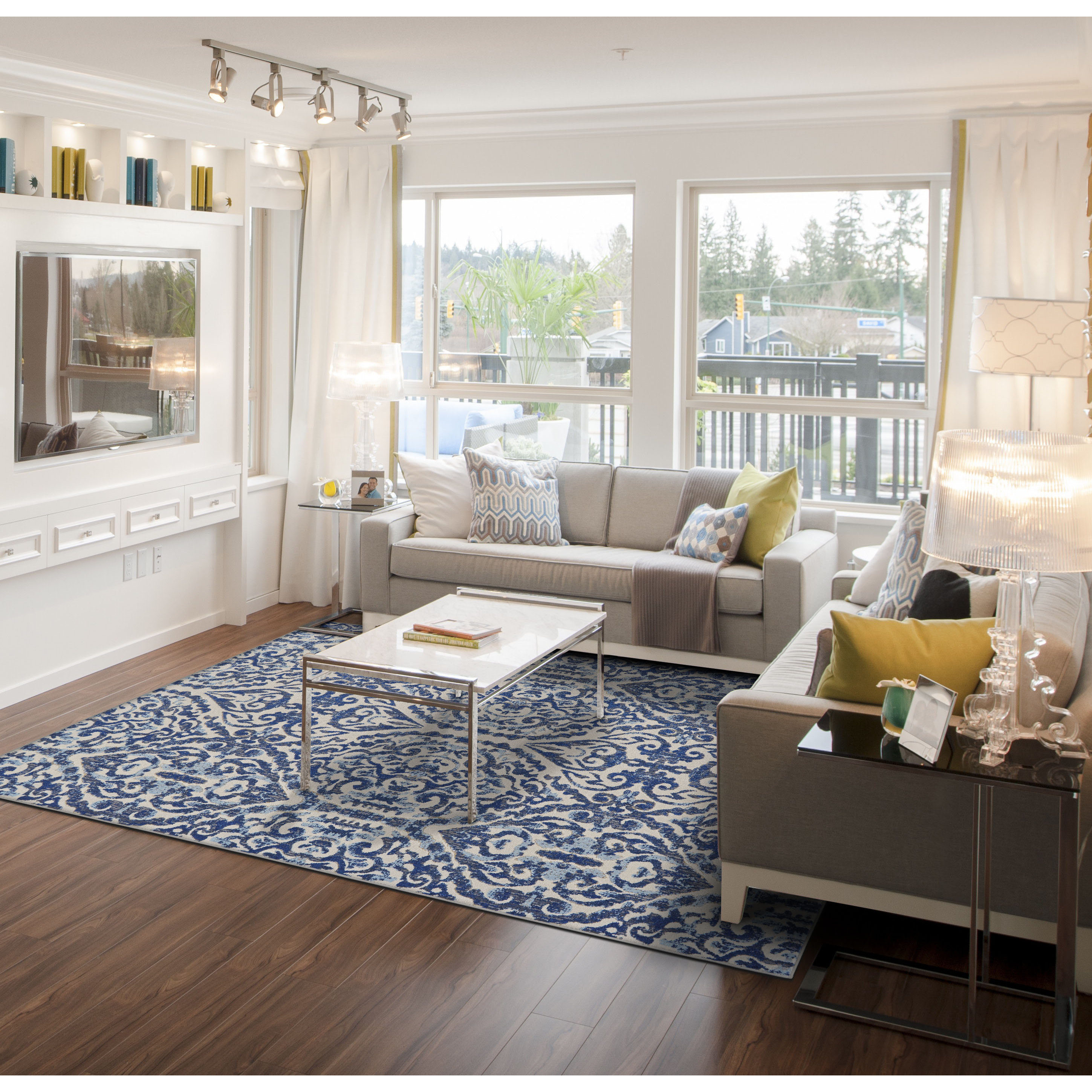 Feizy Milton Royal Blue Area Rug & Reviews Wayfair