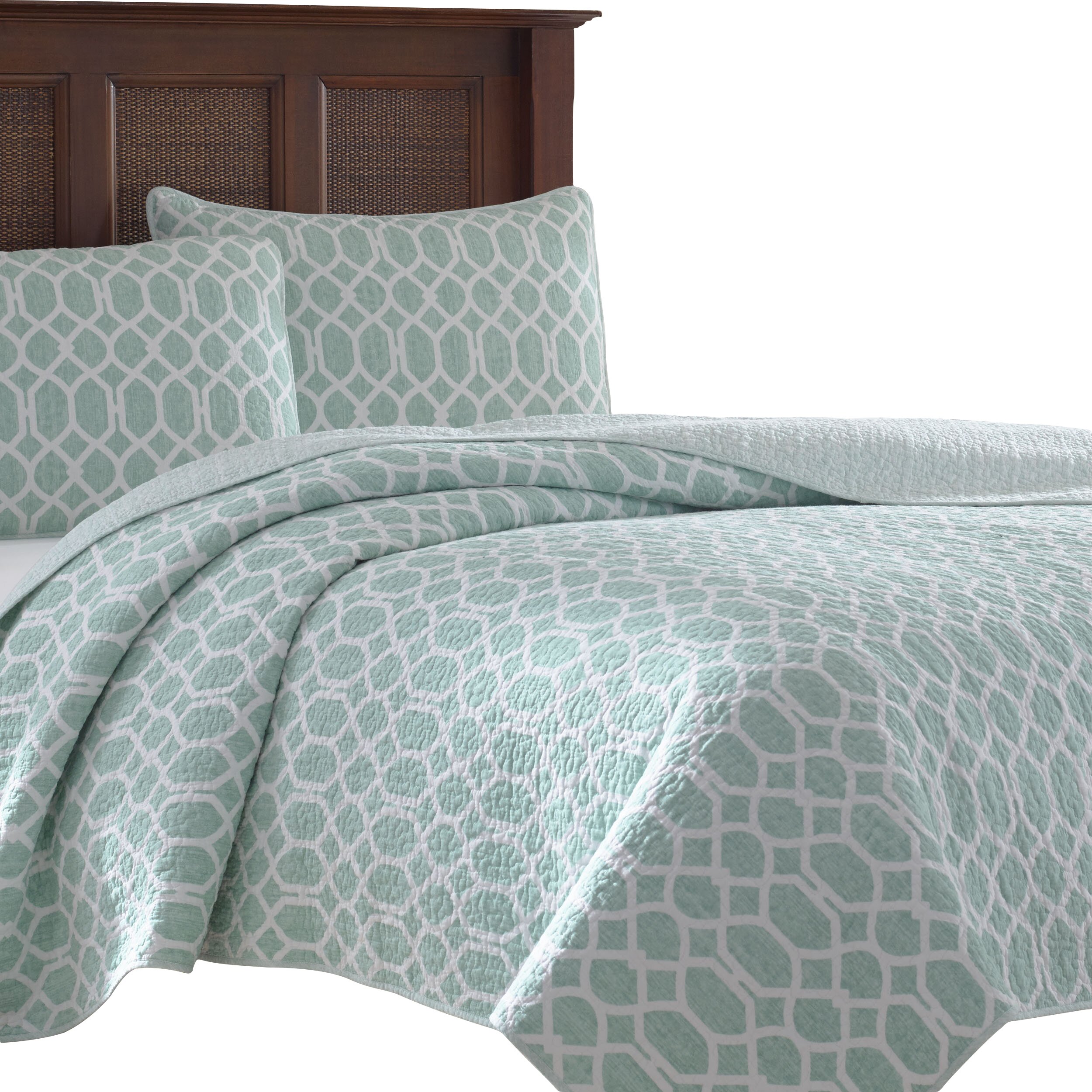 tommy bahama tommy bahama catalina trellis quilt set twi