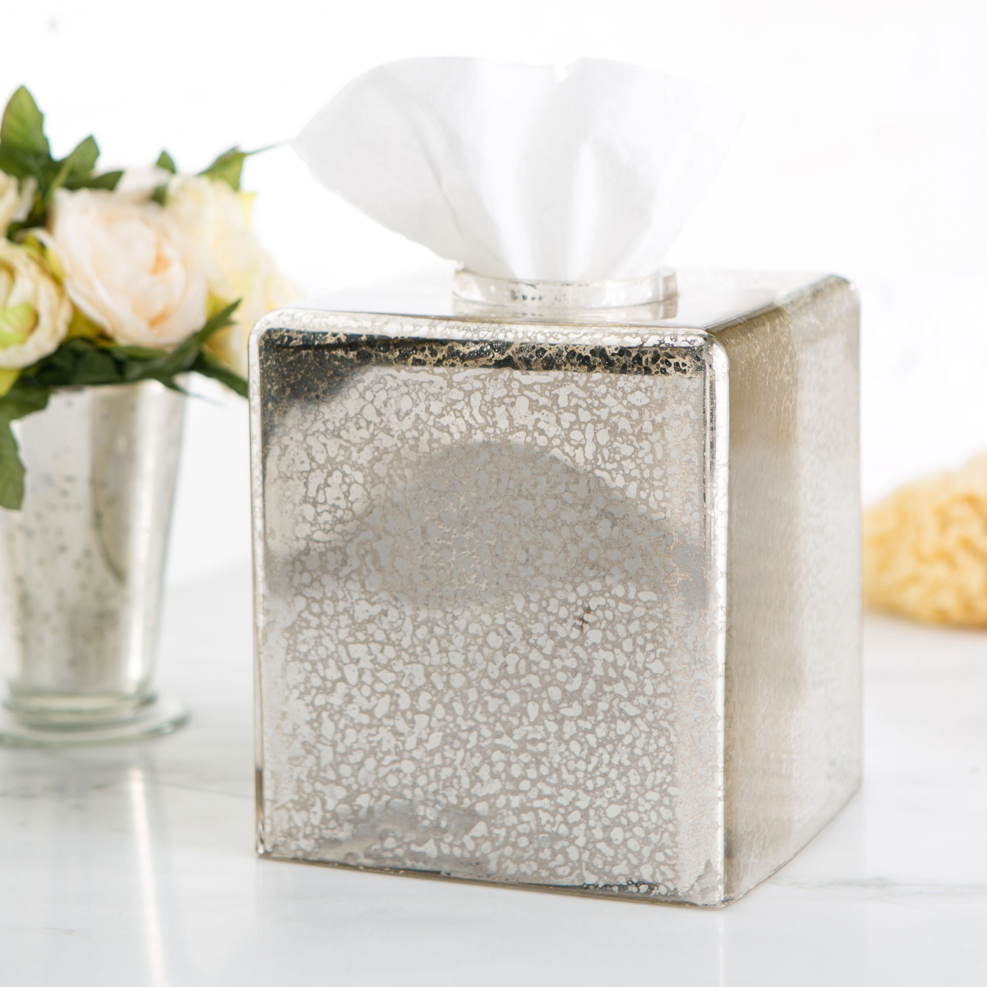 Birch Lane Mercury Glass Tissue Box & Reviews Wayfair