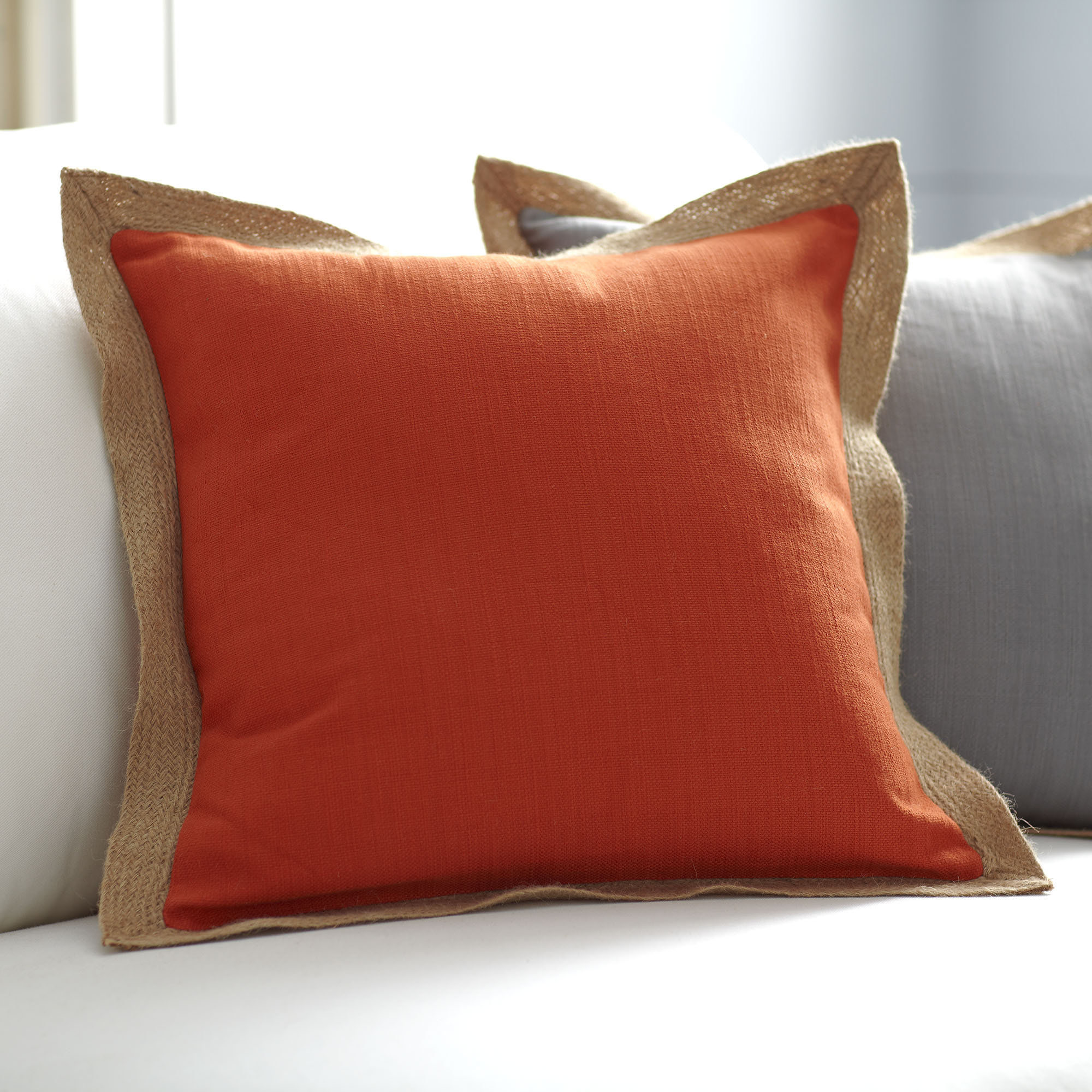 Birch Lane Cadence Jute Trim Pillow Cover & Reviews Wayfair