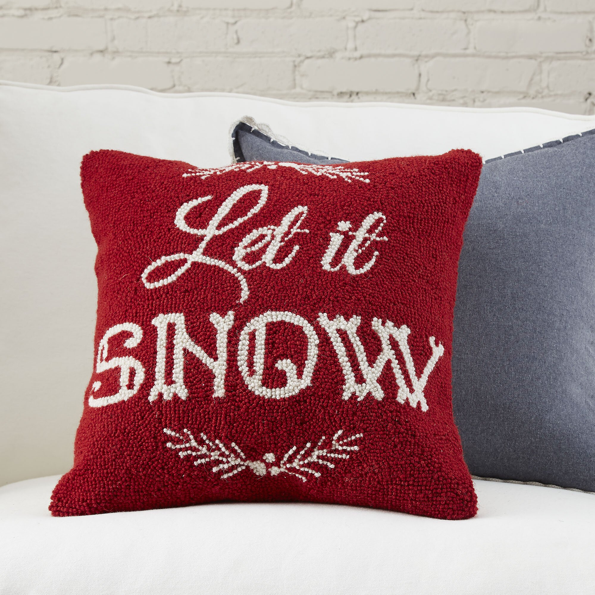 let it snow pillow